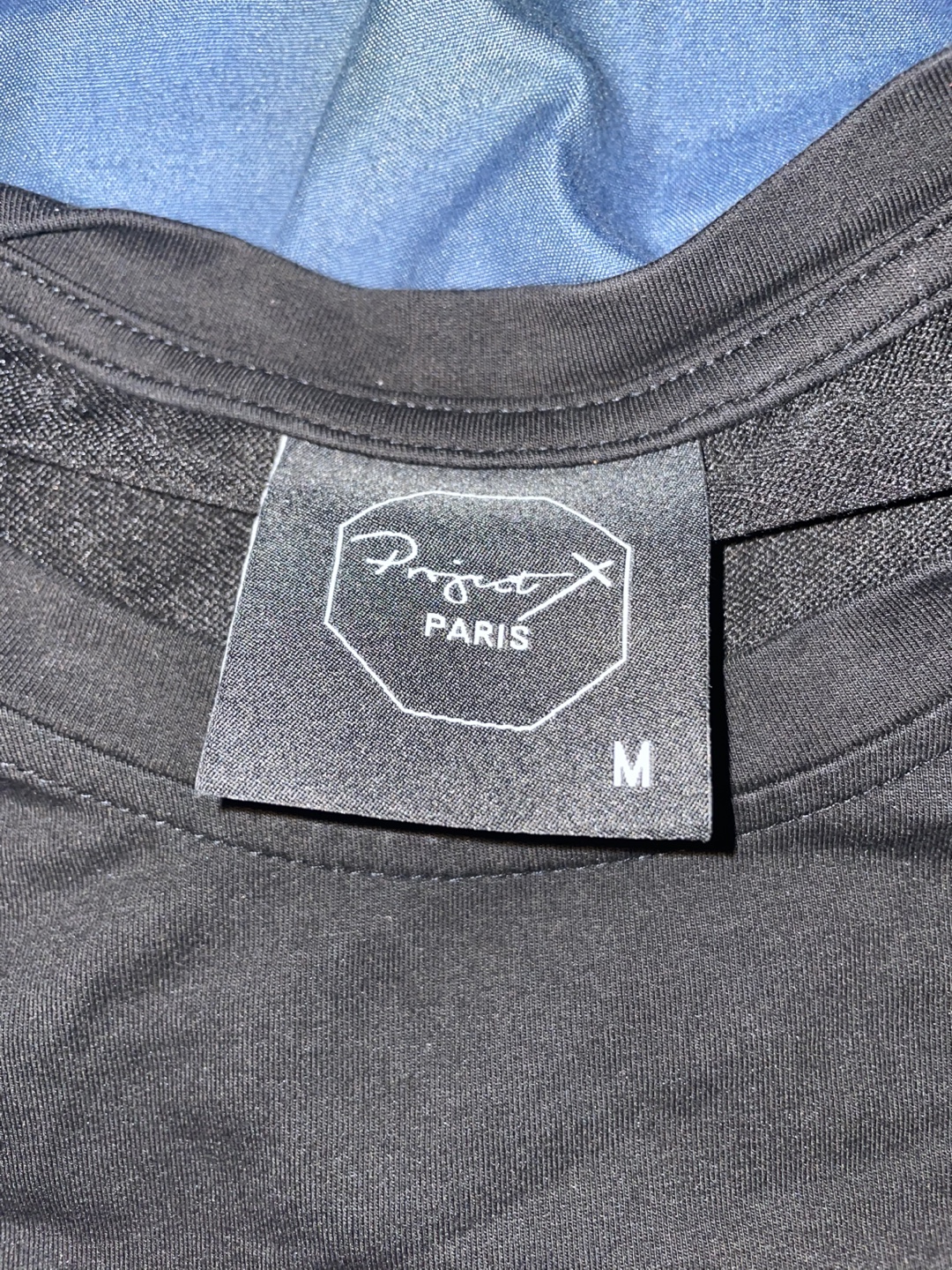 Project X Paris Men's Black T-Shirt  Tiger Embroidery - photo 5