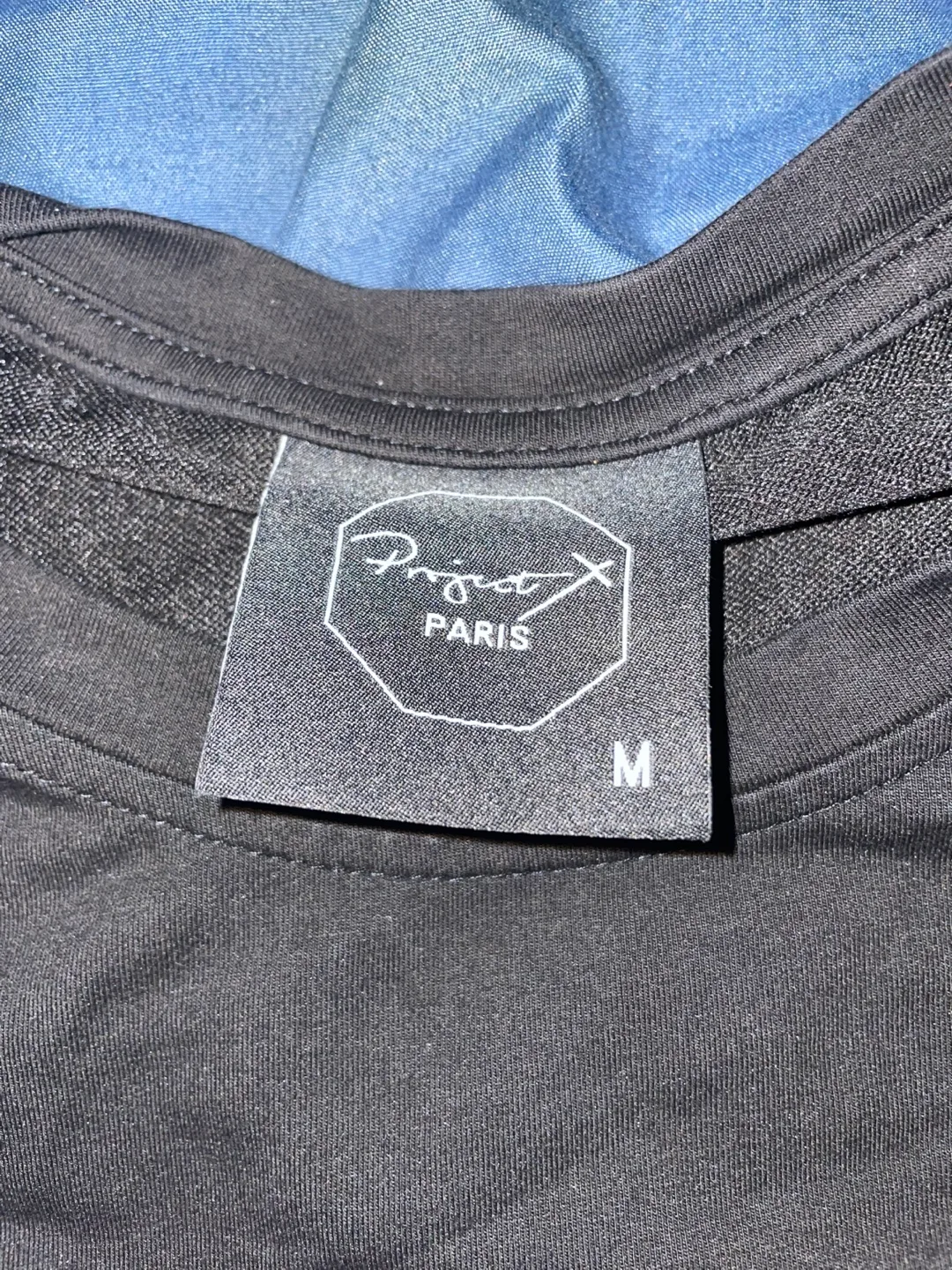 Project X Paris Men's Black T-Shirt  Tiger Embroidery image indicator(5)