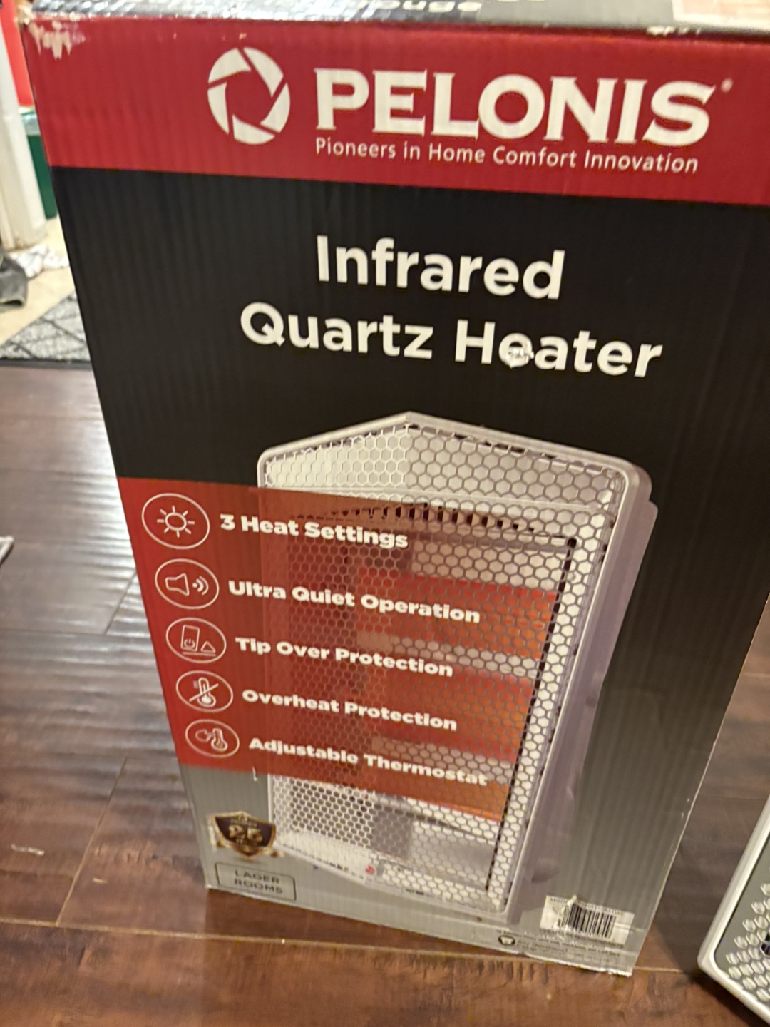 From Costco Pelonis Infrared Quartz Heater - photo 2