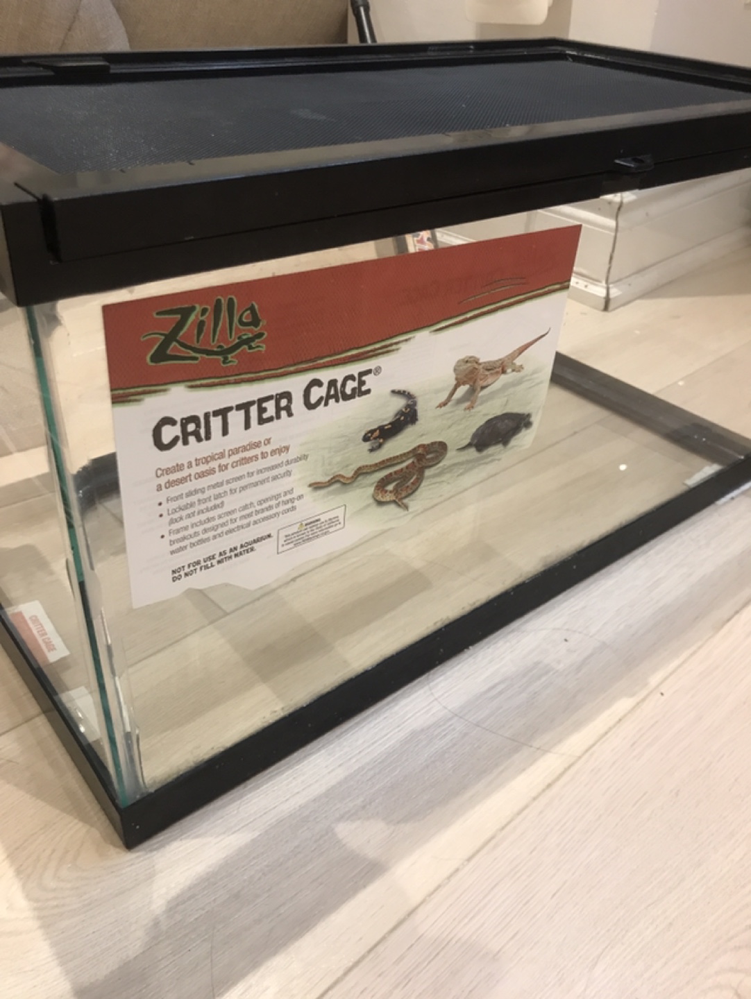 Zilla Critter Cage Reptile Habitat, 24x12x12", 15 gal - photo 5