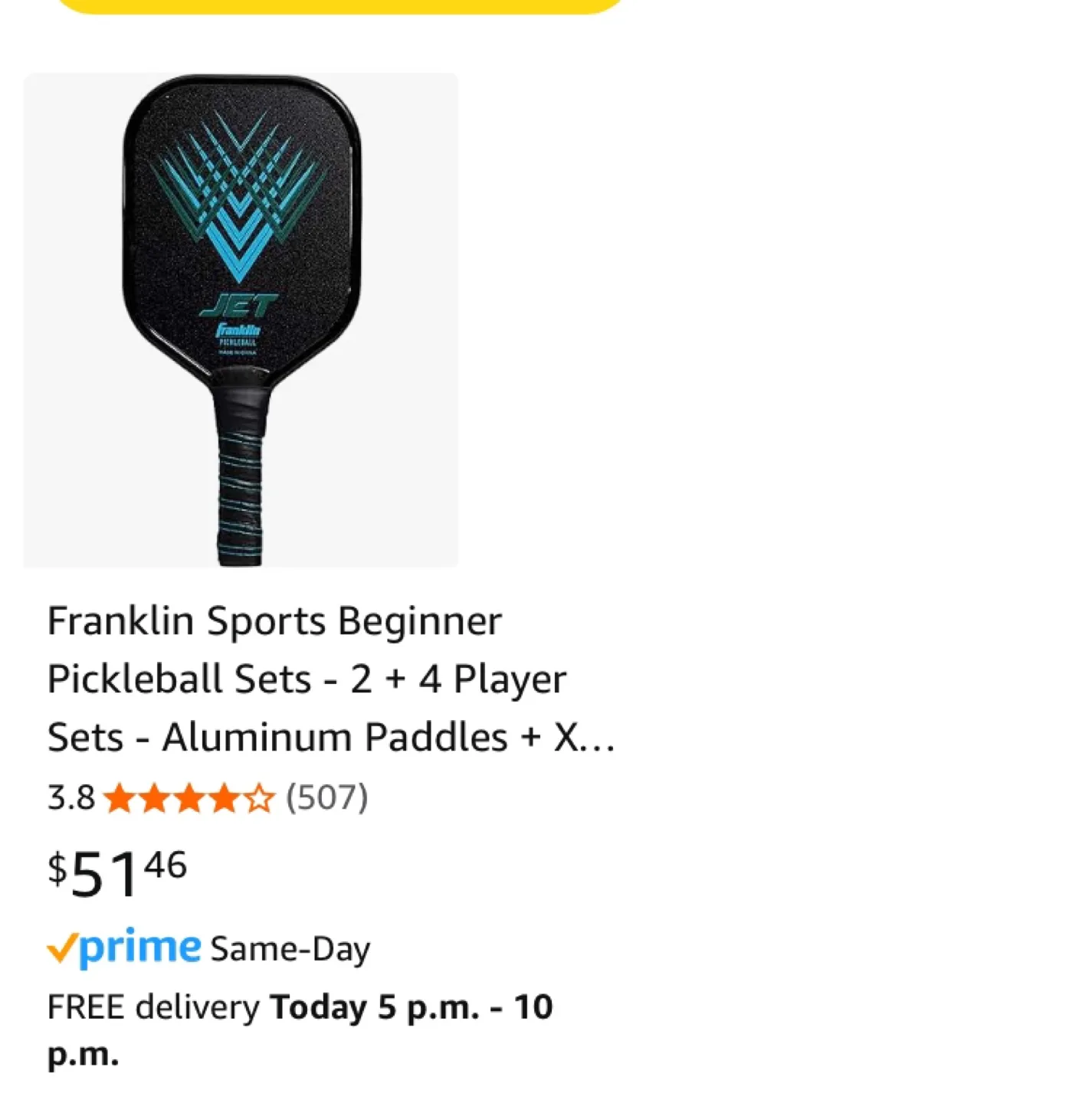 FRANKLIN PICKLE-BALL RACKETS ( 2 ) image indicator(3)