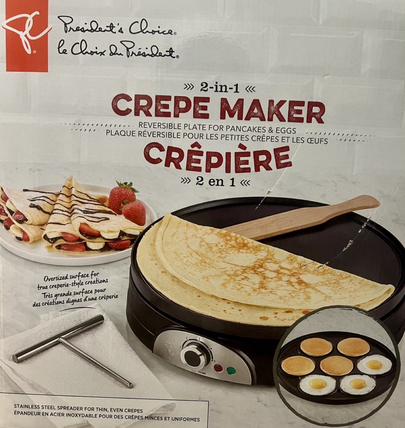 **2-in-1 CREPE MAKER**