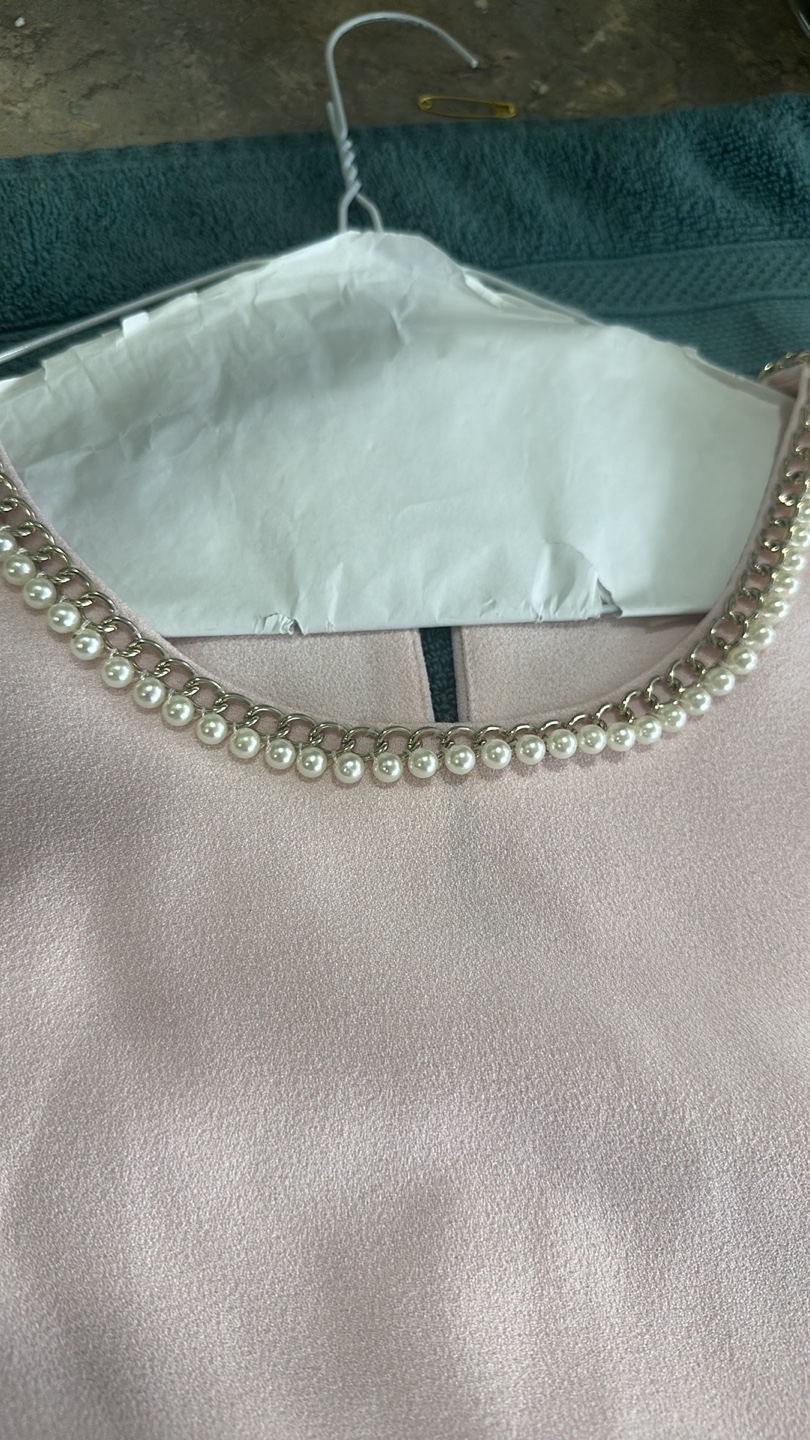Karl Lagerfeld Paris Pink Pearl Detail Dress - photo 5