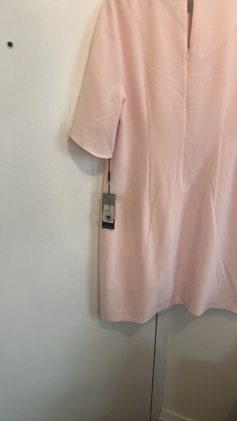 Karl Lagerfeld Paris Pink Pearl Detail Dress