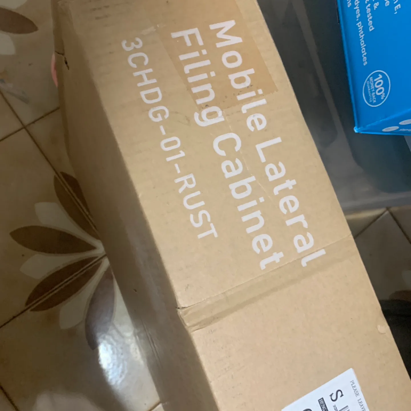 Mobile Lateral Filing Cabinet - Rustic Brown image indicator(8)