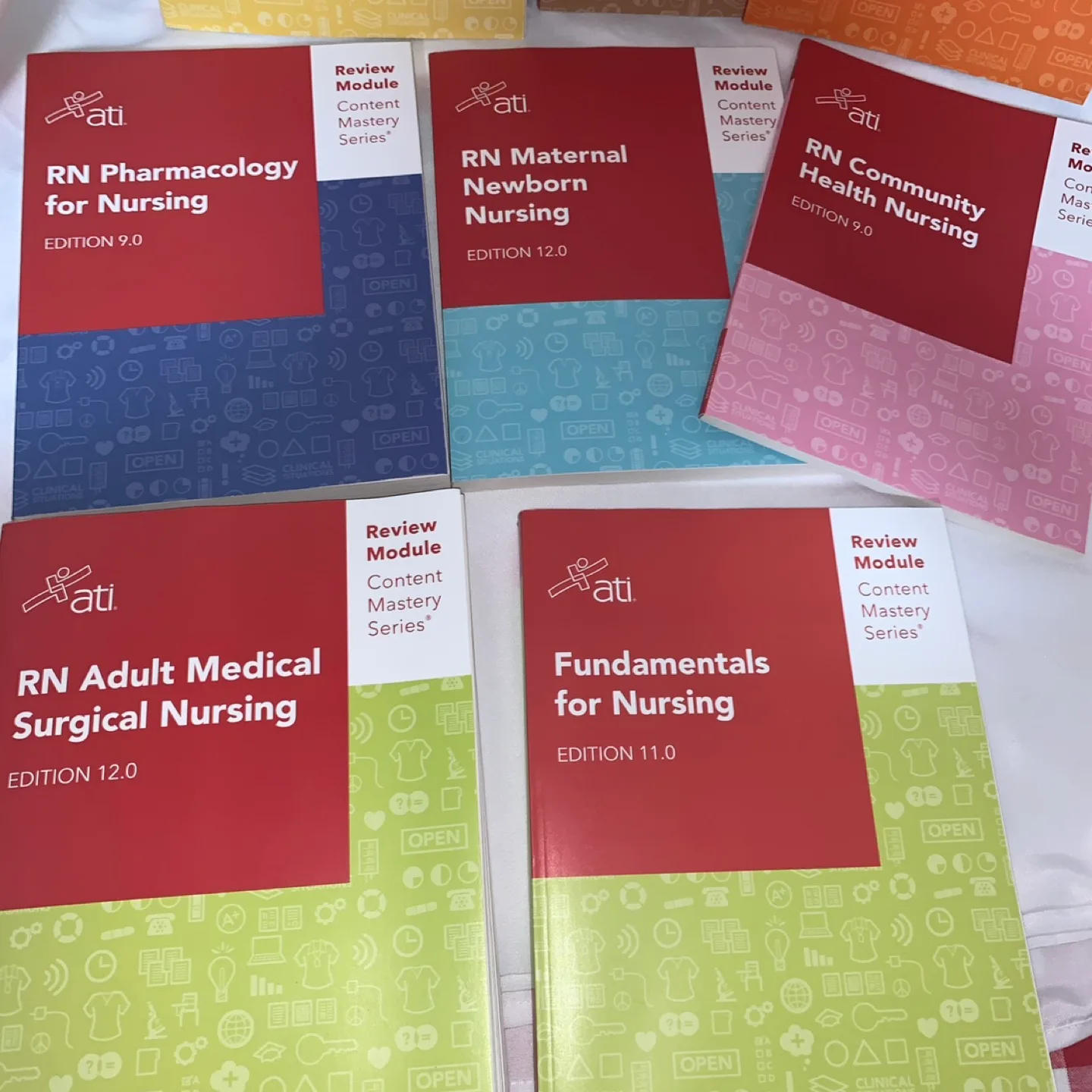 ATI Nursing Review Books Bundle - RN Content Mastery Series image indicator(8)