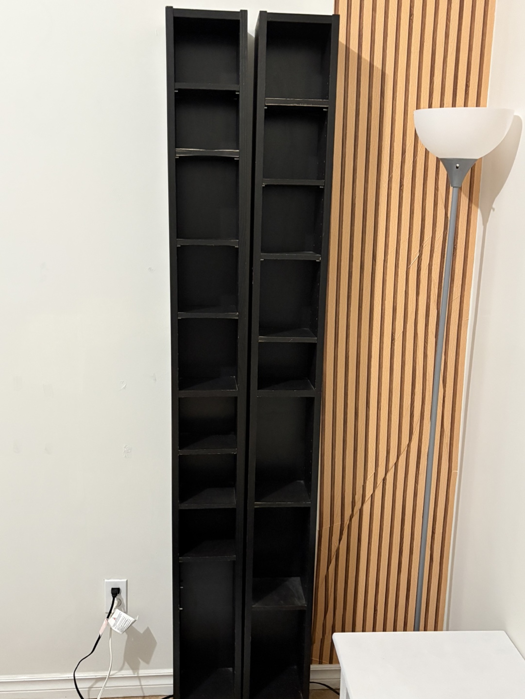 Pair of Black DVD/CD Book Storage Units - photo 2