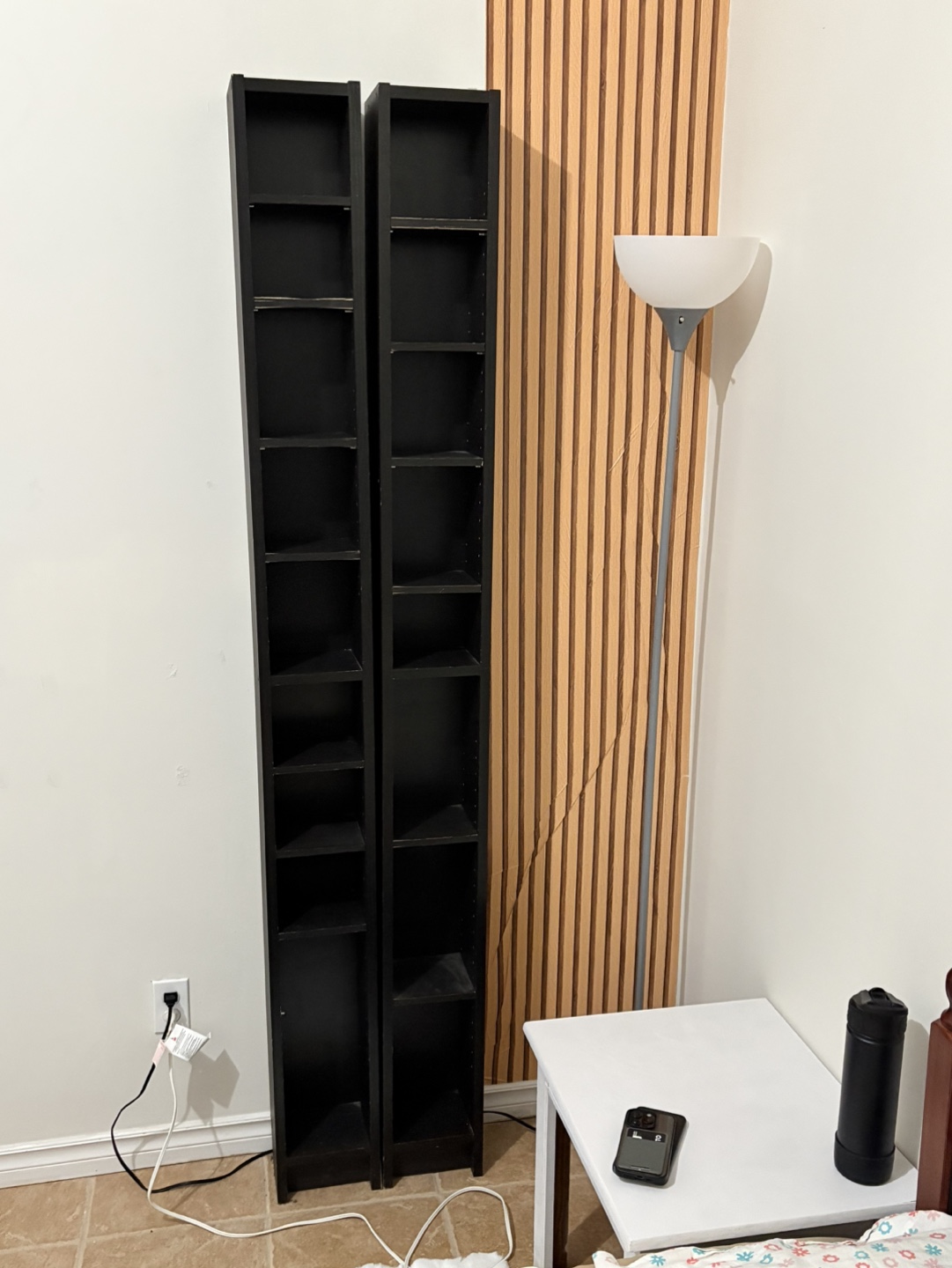 Pair of Black DVD/CD Book Storage Units - photo 3