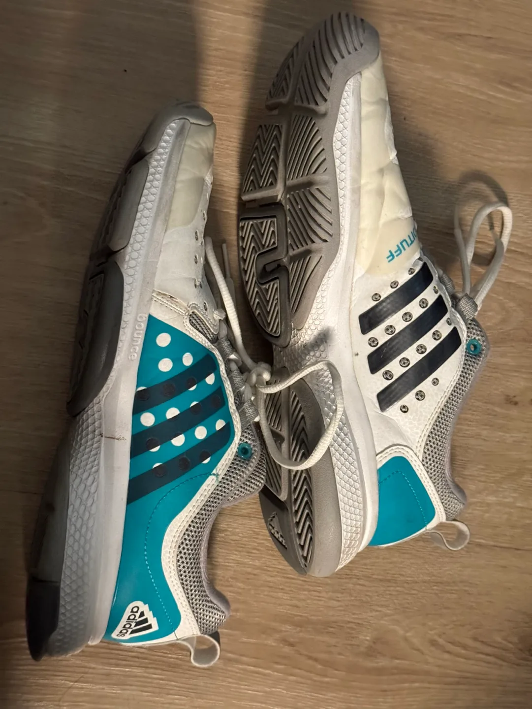 WMNS 9 Adidas Barricade Classic Bounce shoes 💚 image indicator(3)