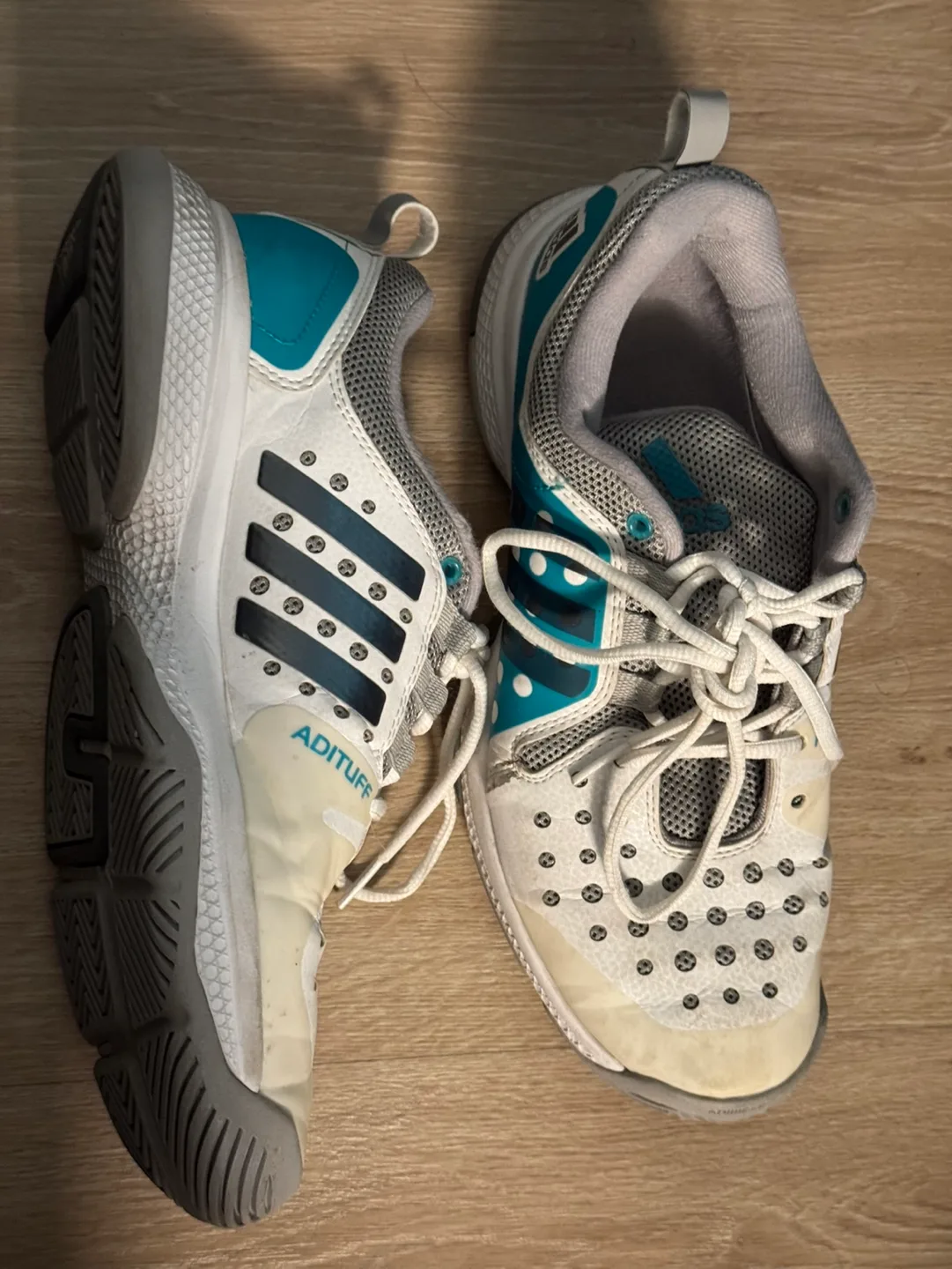 WMNS 9 Adidas Barricade Classic Bounce shoes 💚 image indicator(4)