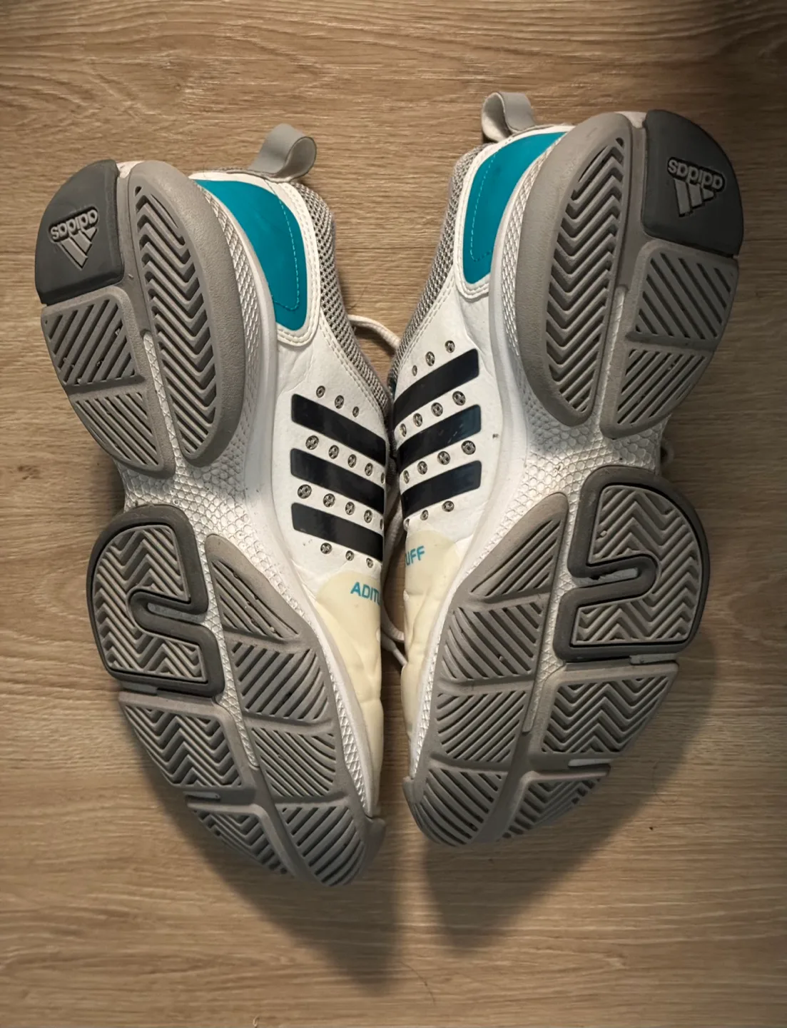 WMNS 9 Adidas Barricade Classic Bounce shoes 💚 image indicator(2)