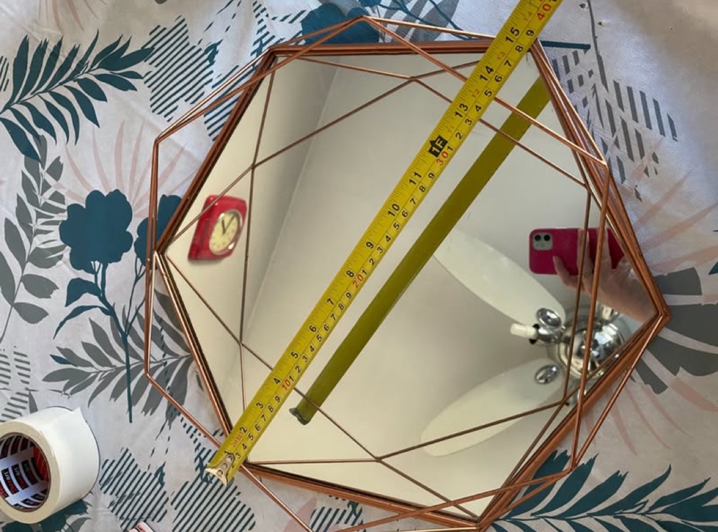 Rose Gold Geometric Mirror - Wall Decor - photo 4