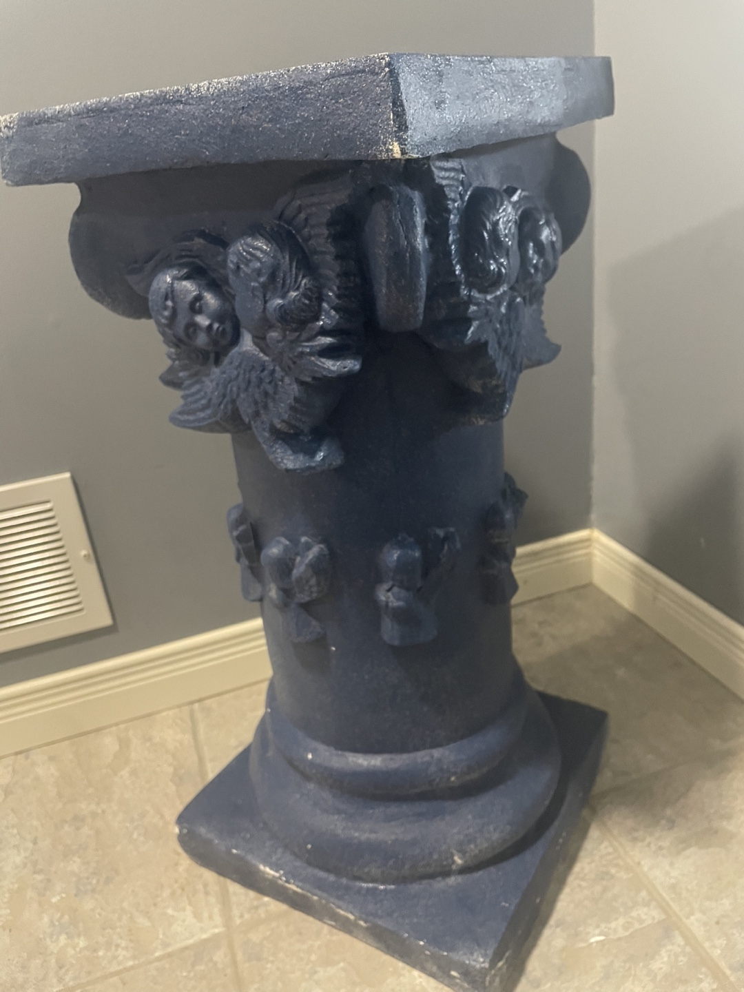 Blue Cherub Pedestal - photo 5