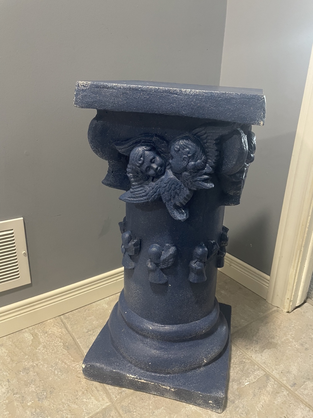 Blue Cherub Pedestal - photo 4