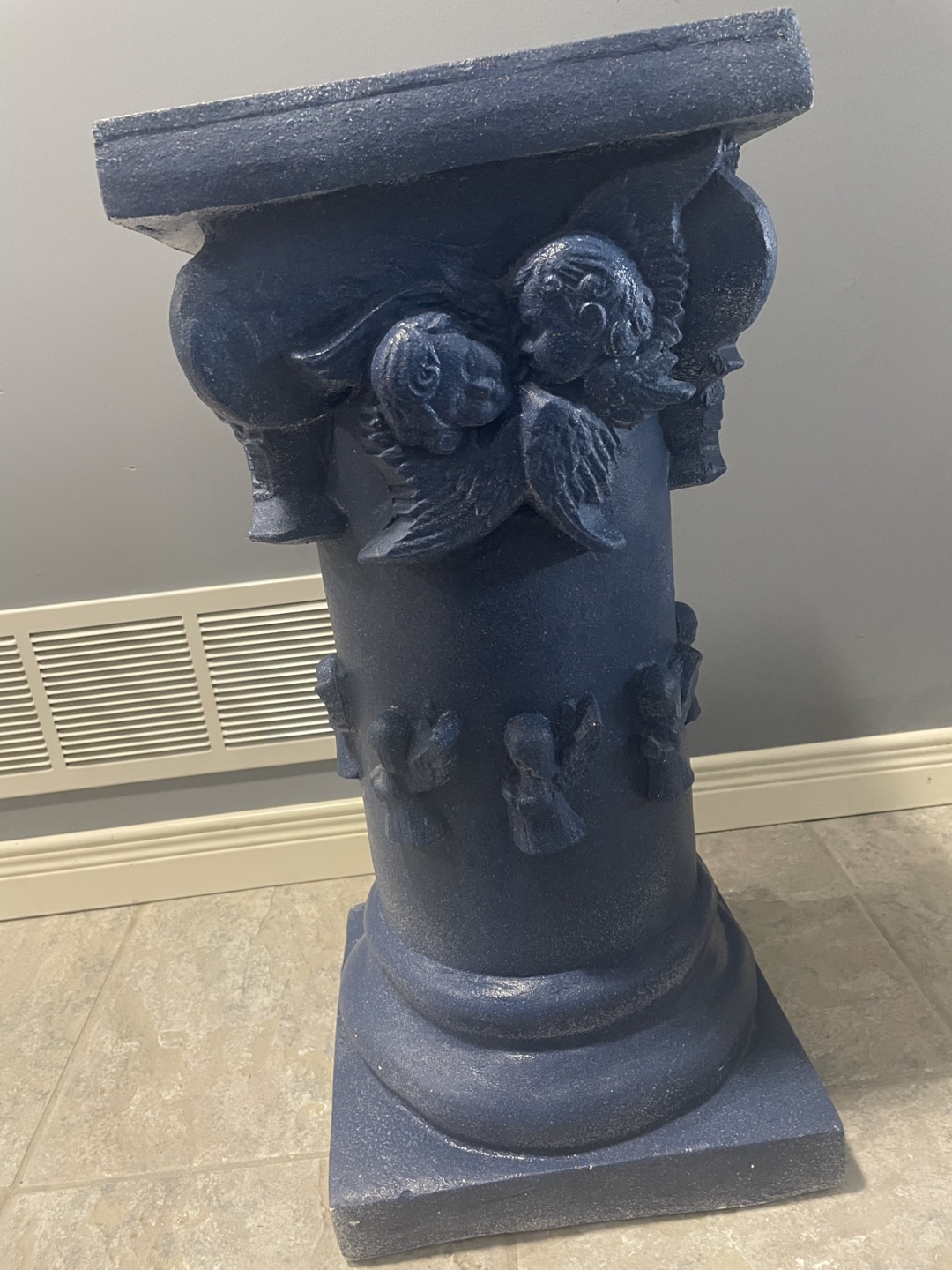 Blue Cherub Pedestal - photo 2