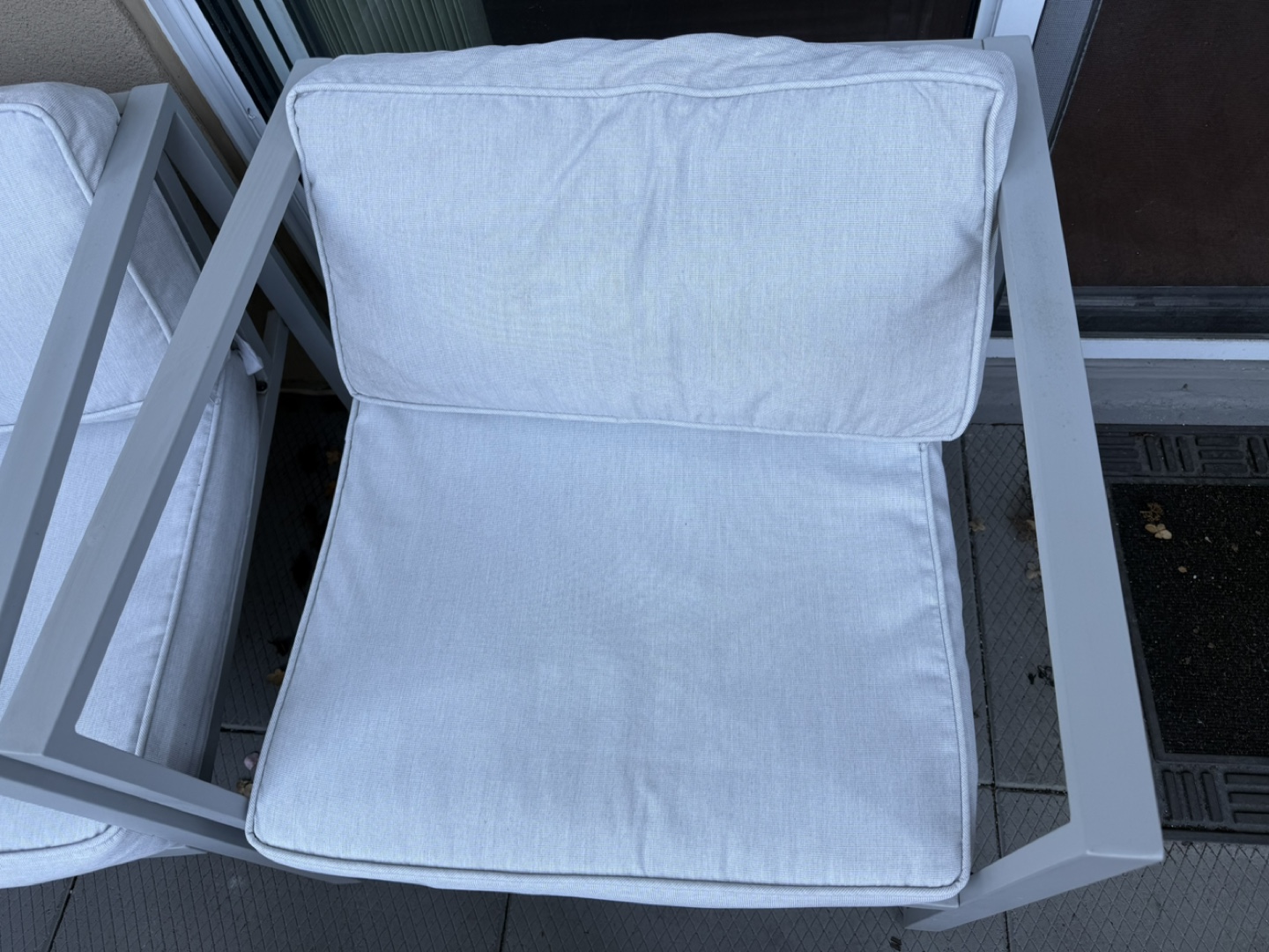 Grey Outdoor Patio Set - 2 Chairs & Table - photo 3