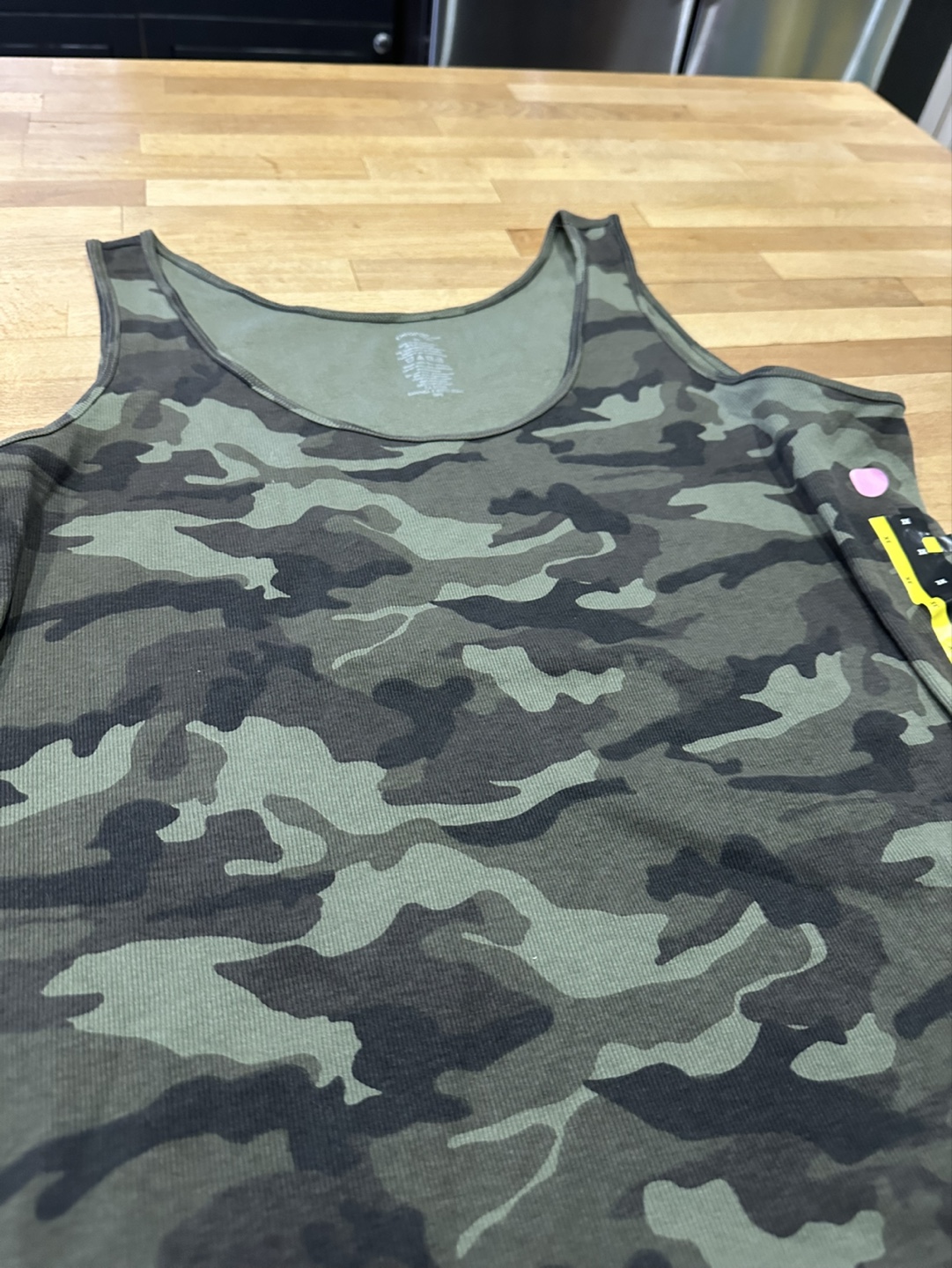 Camouflage Ribbed Tank Top