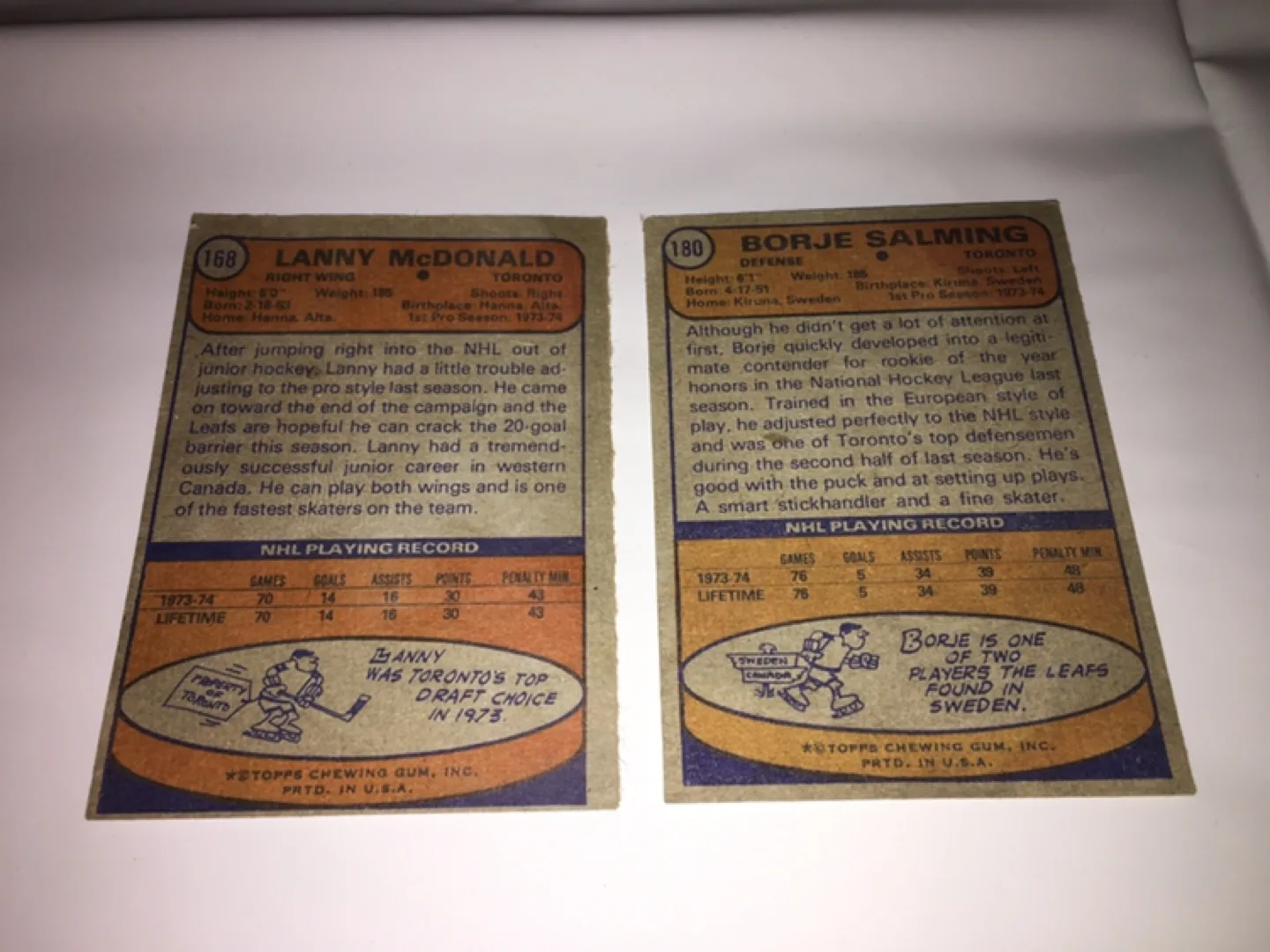 (Both for $20) Vintage Toronto Maple Leafs Rookie Cards 💚 image indicator(4)