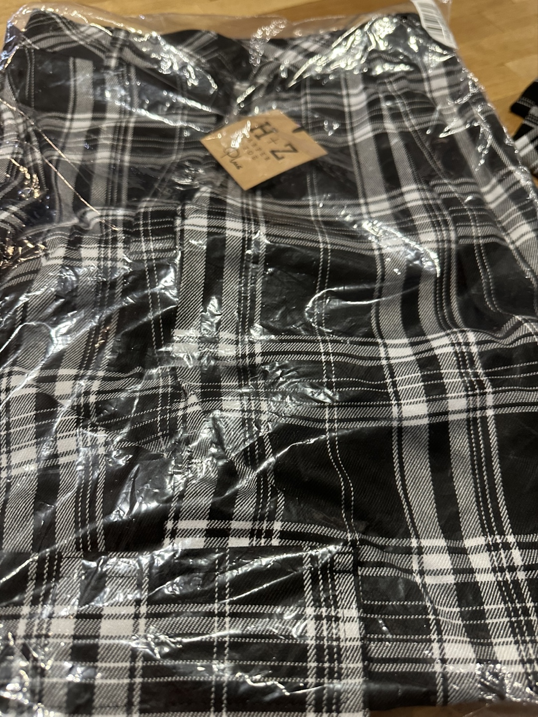 HZ Plaid pants with cargo pocket