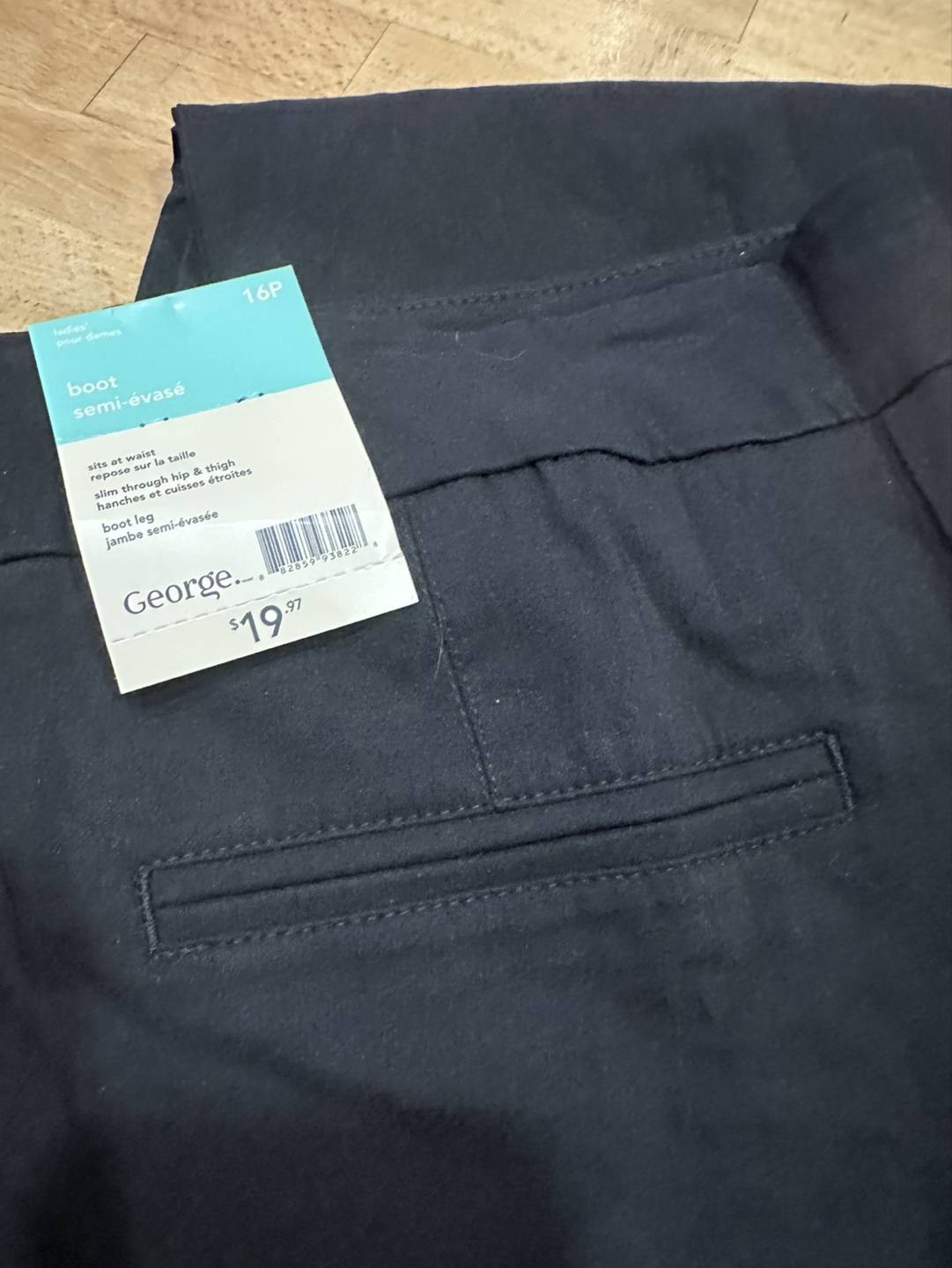 George Women's Size 16P Bootcut Pants