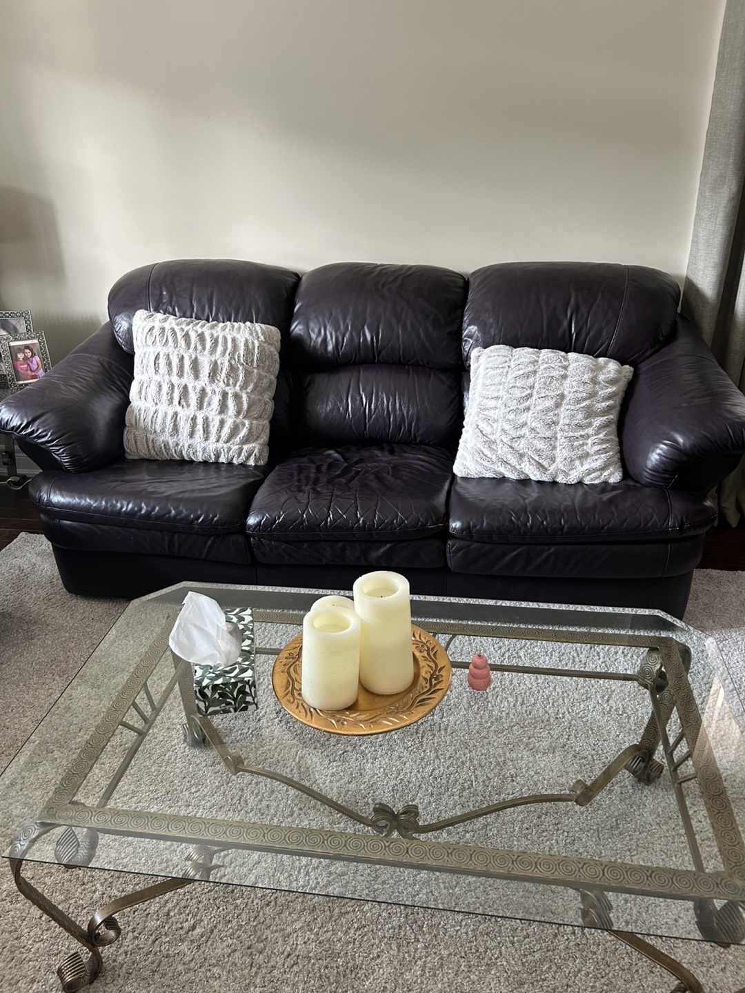 Genuine Leather Sofa & Loveseat Set. Best offer - photo 3
