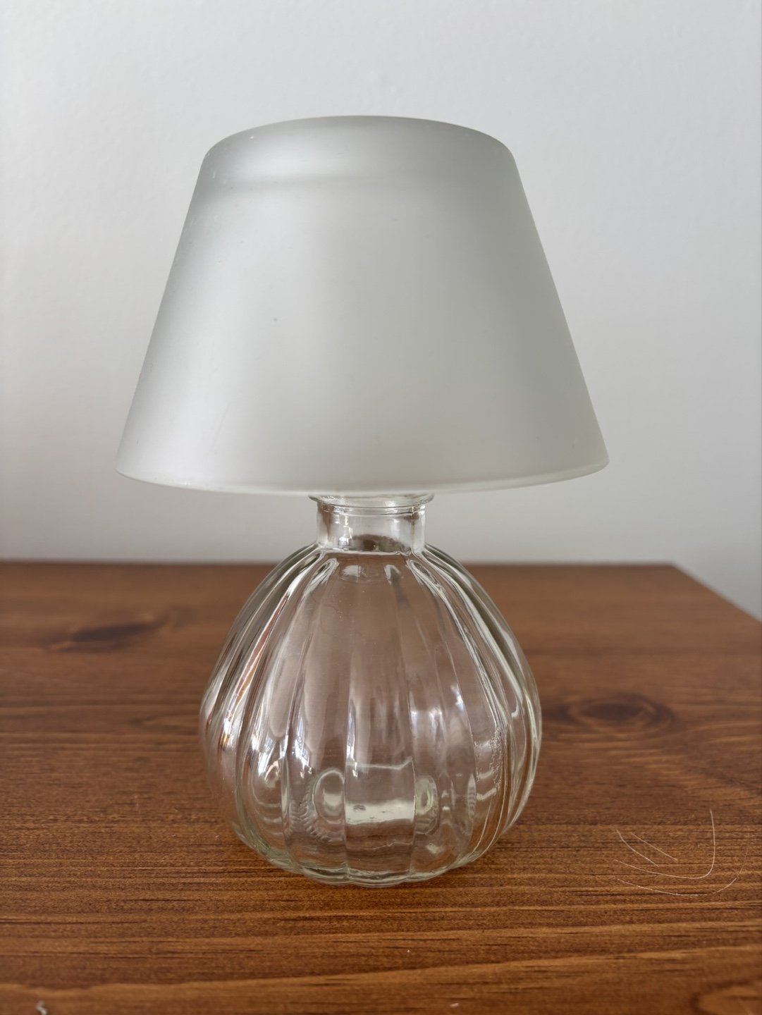 Glass Candleholder Lamp