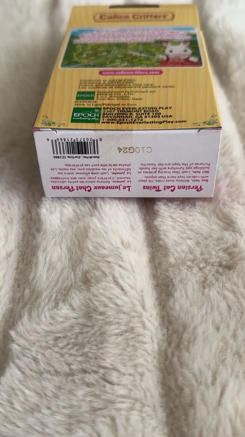 Calico Critters Persian Cat Twins BNIB image indicator(4)