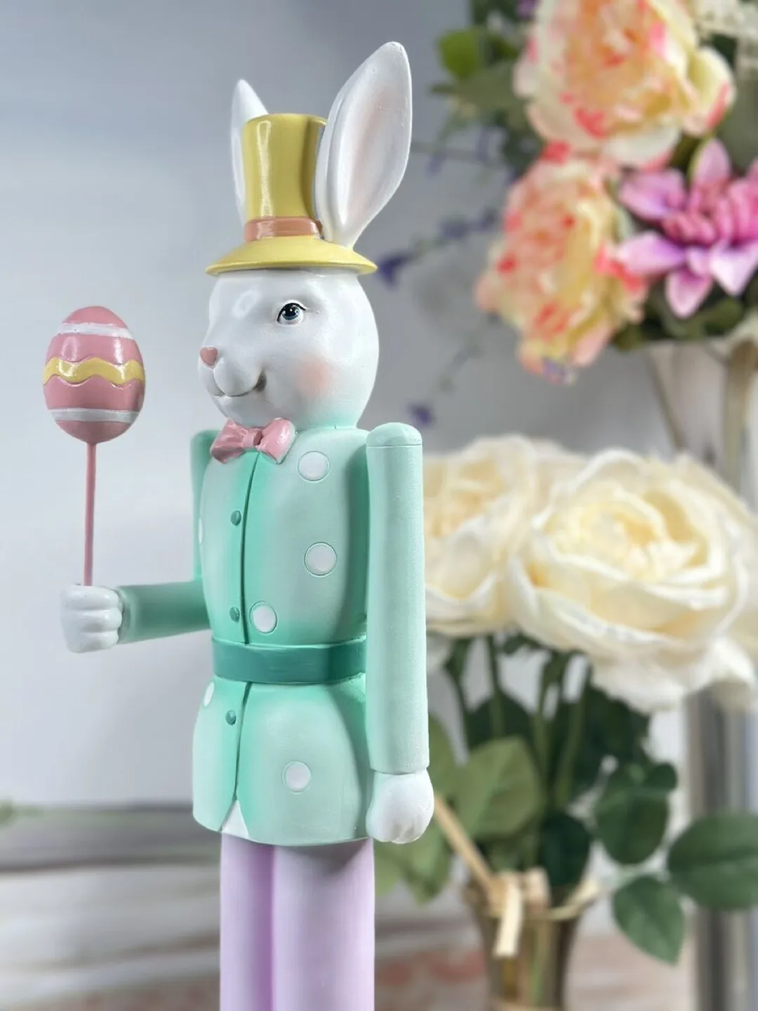 Adorable Easter Bunny Nutcracker Figurine image indicator(2)