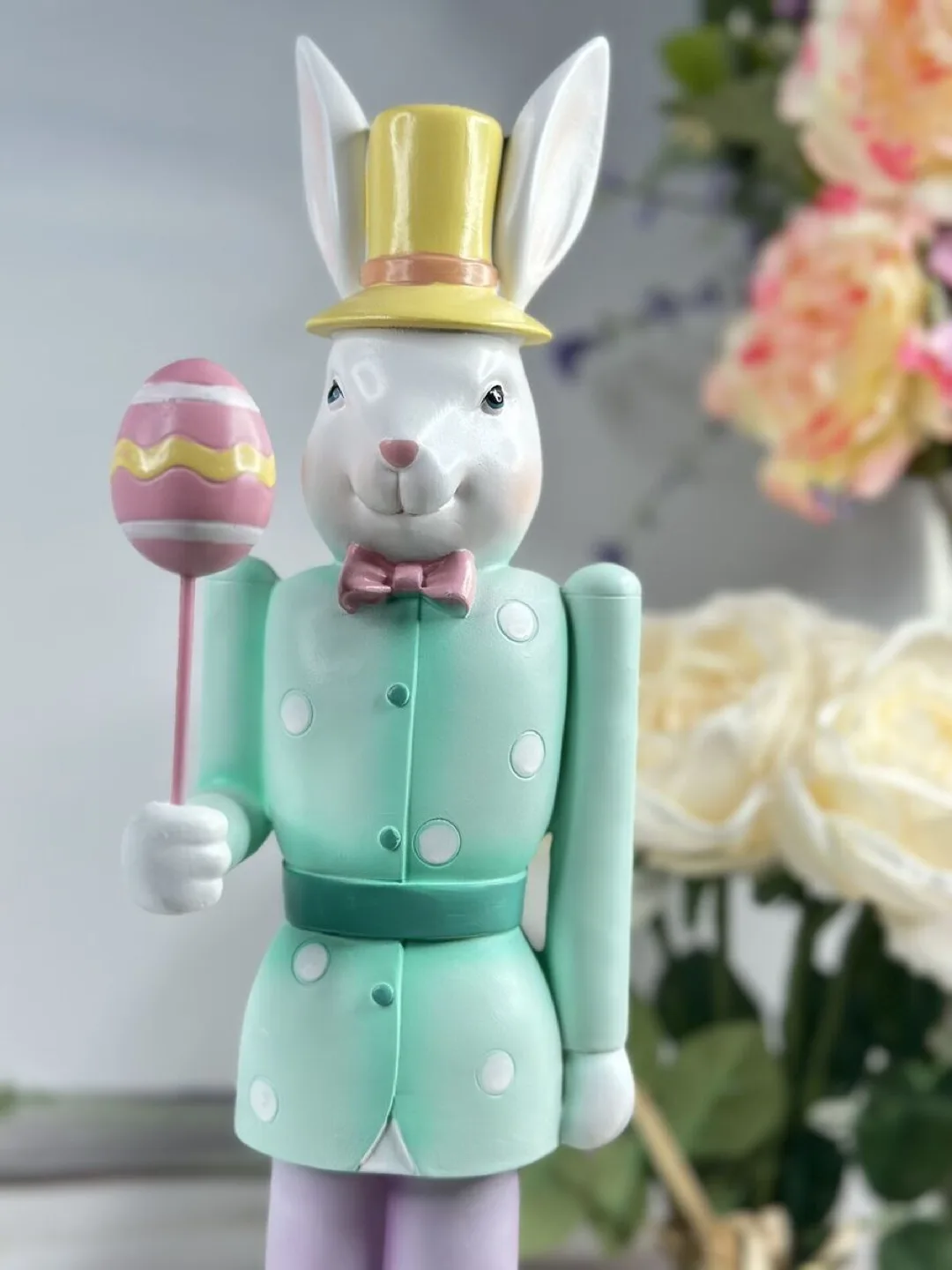Adorable Easter Bunny Nutcracker Figurine image indicator(3)