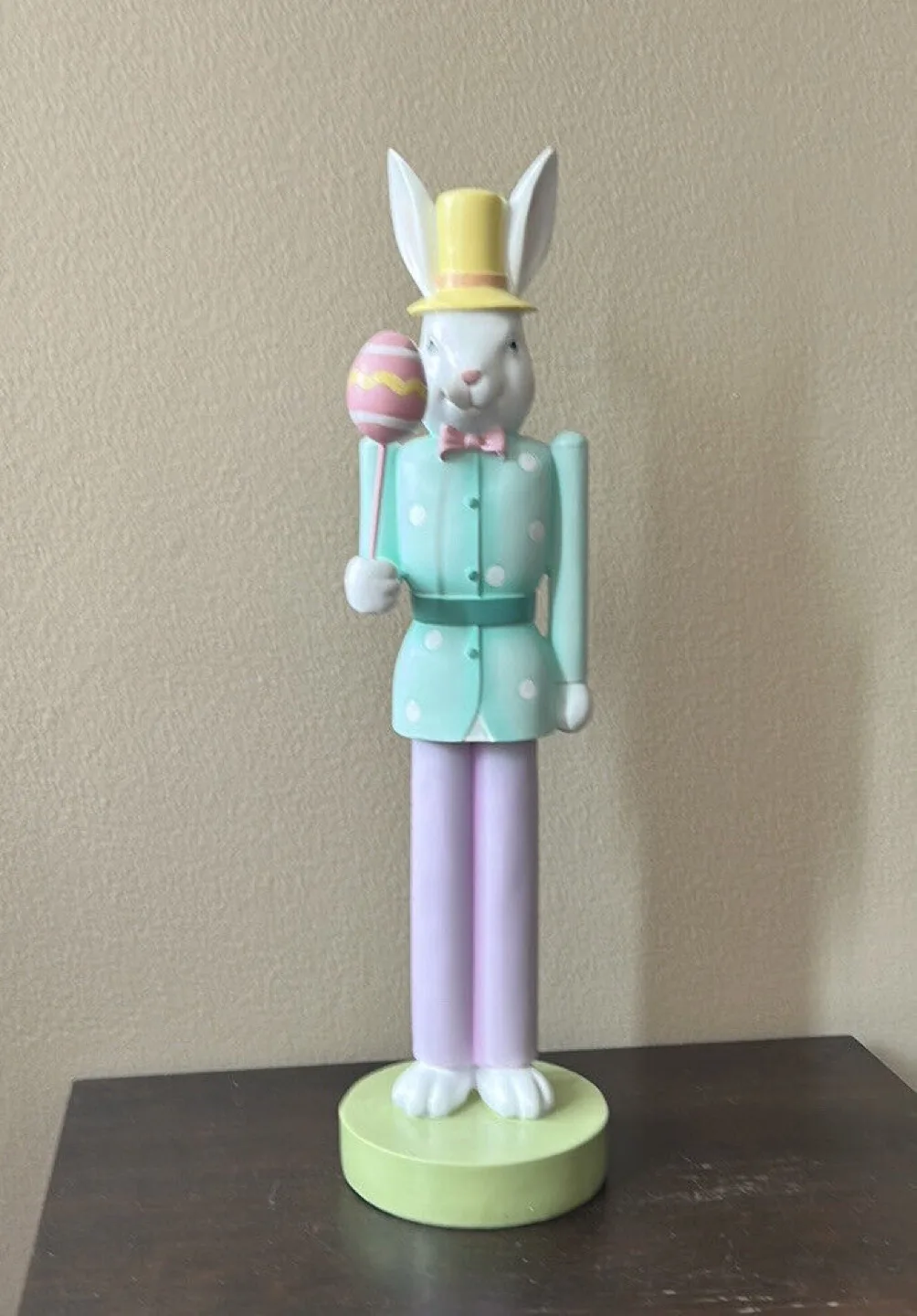 Adorable Easter Bunny Nutcracker Figurine image indicator(4)
