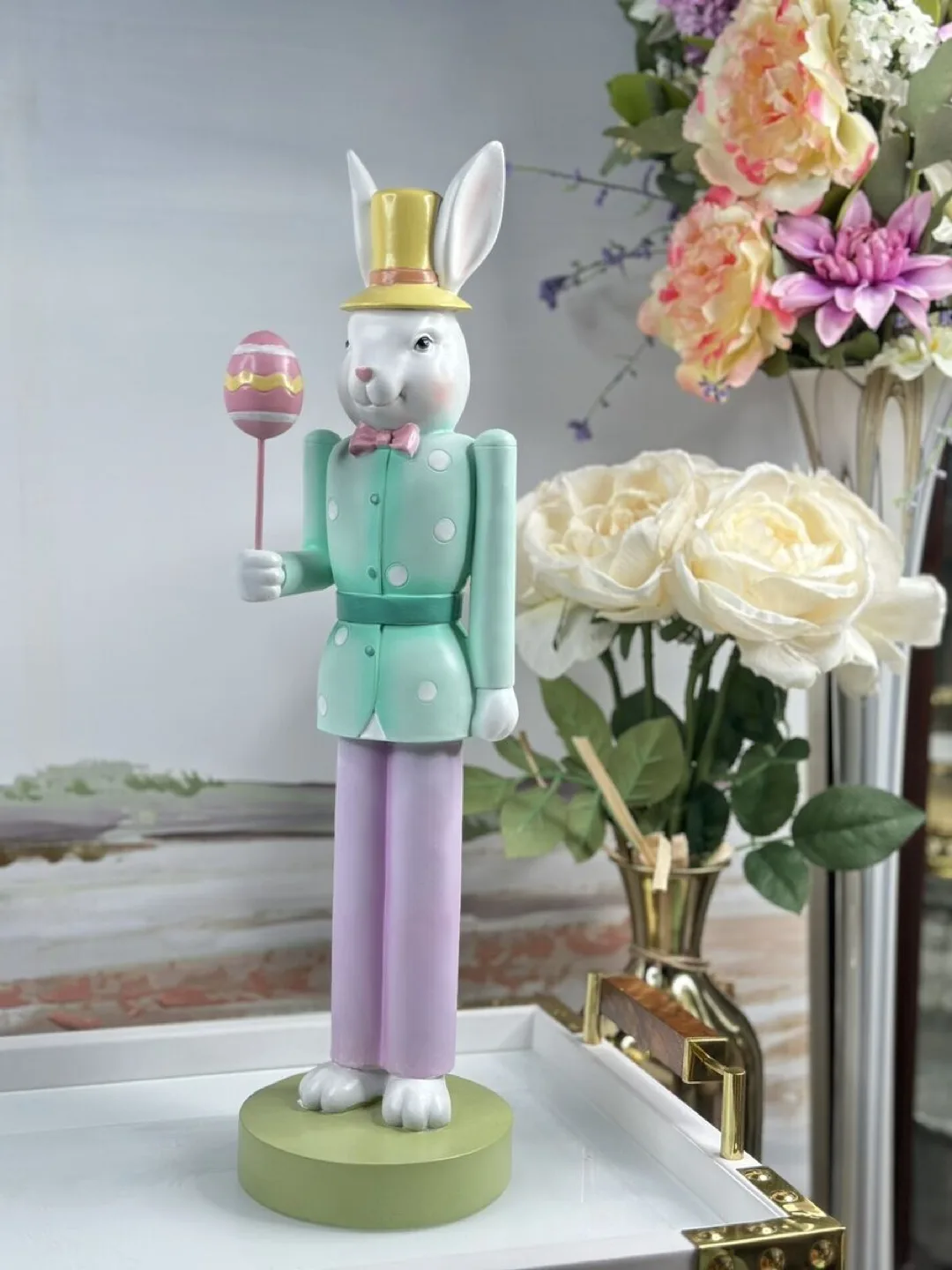 Adorable Easter Bunny Nutcracker Figurine image indicator(7)