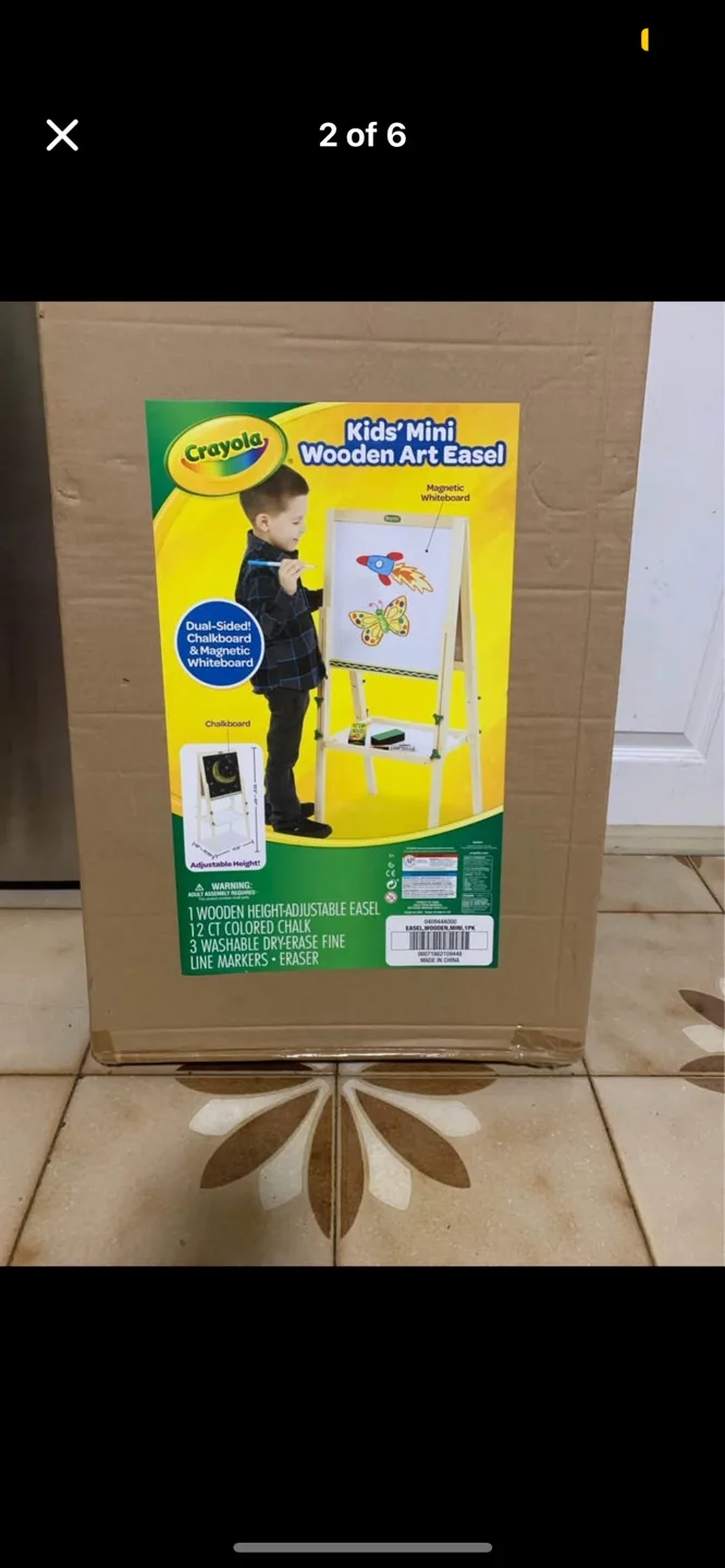 Crayola Kids' Mini Wooden Art Easel - New in Box image indicator(3)