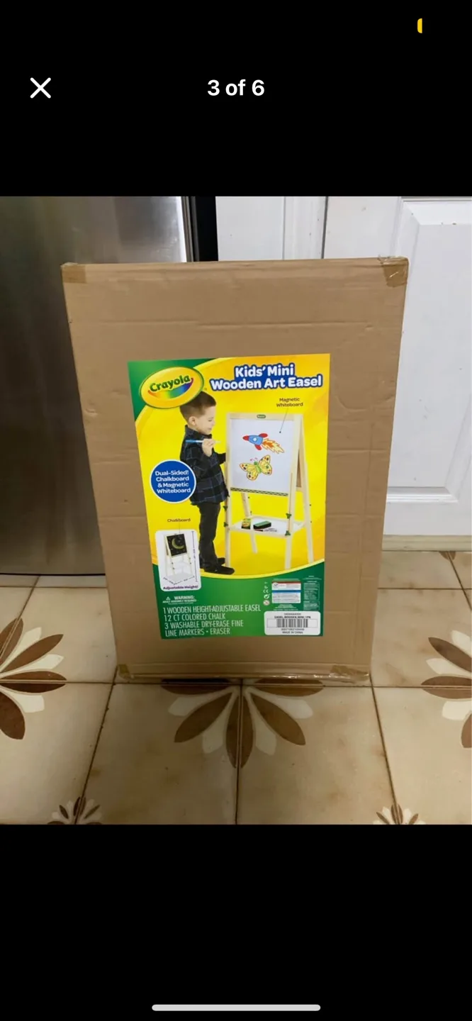 Crayola Kids' Mini Wooden Art Easel - New in Box image indicator(2)