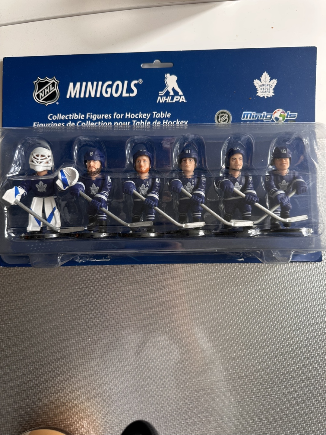 Toronto Maple Leafs Minigols Hockey Table Figurines - 6 Pack