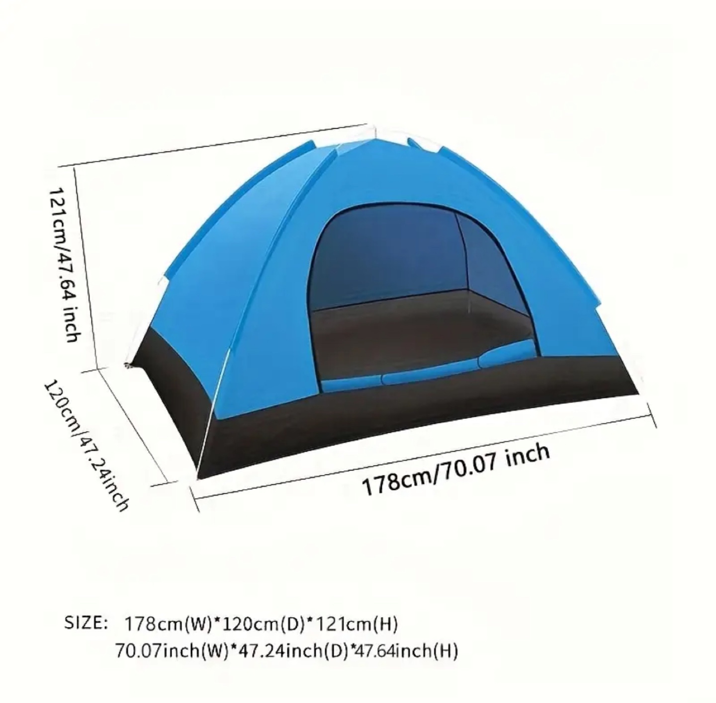 Pop-up Camping Tent - Blue - photo 3