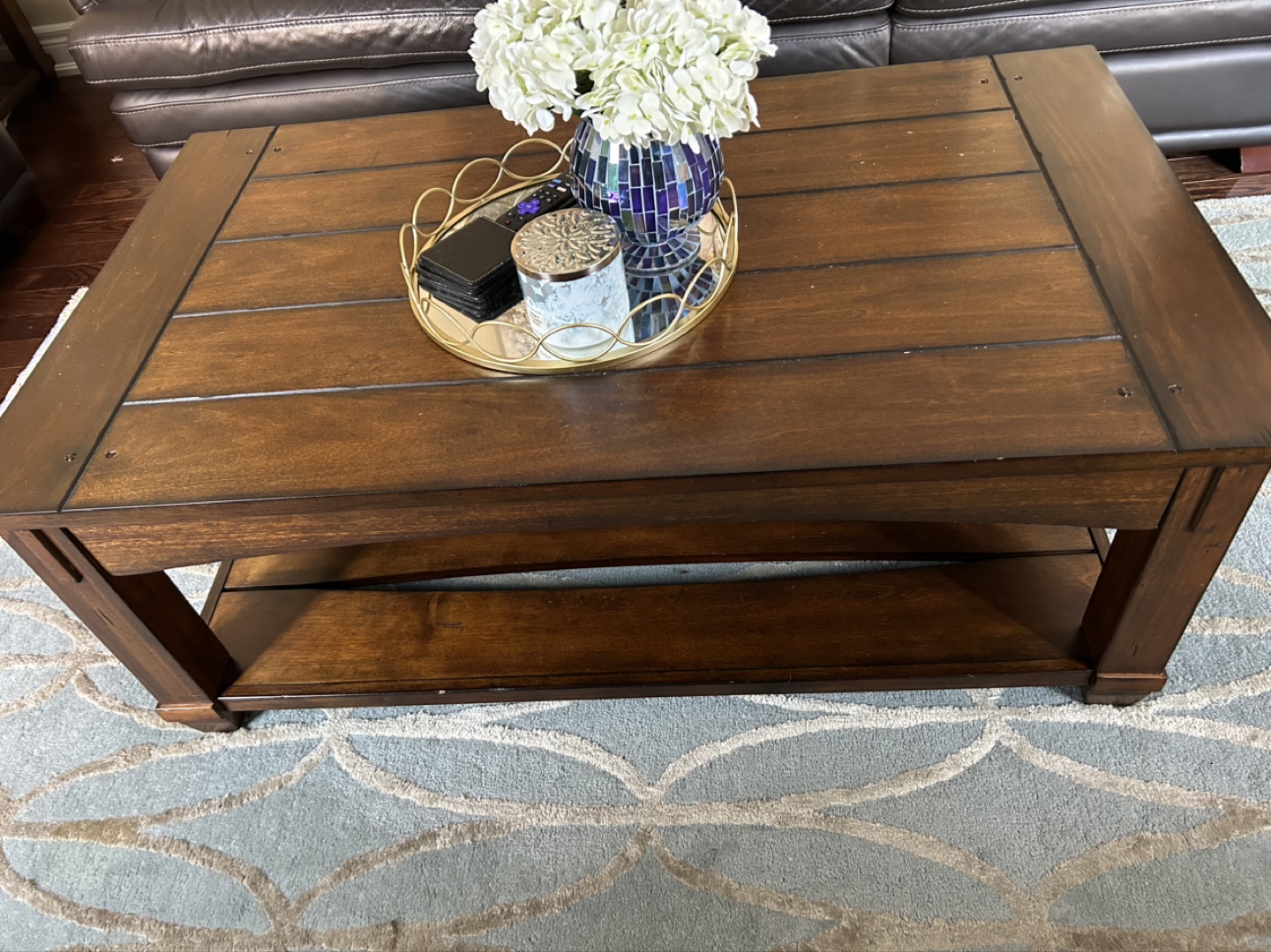 Lift-Top Coffee and end Tables with Storage - photo 4