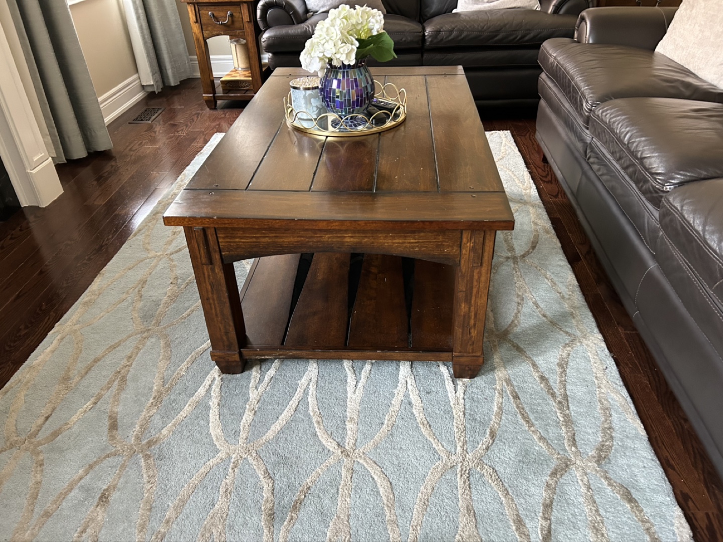 Lift-Top Coffee and end Tables with Storage - photo 3