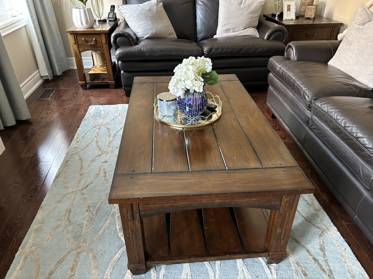 Lift-Top Coffee and end Tables with Storage - photo 2