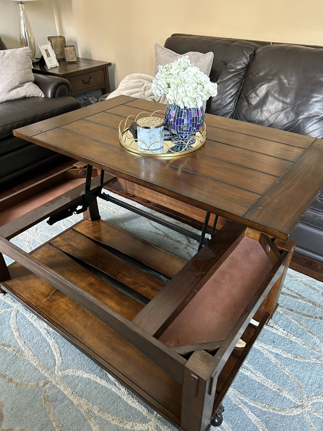 Lift-Top Coffee and end Tables with Storage