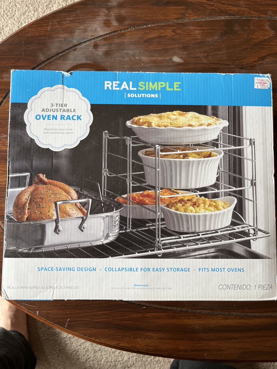 Real Simple Solutions 3-Tier Adjustable Oven Rack