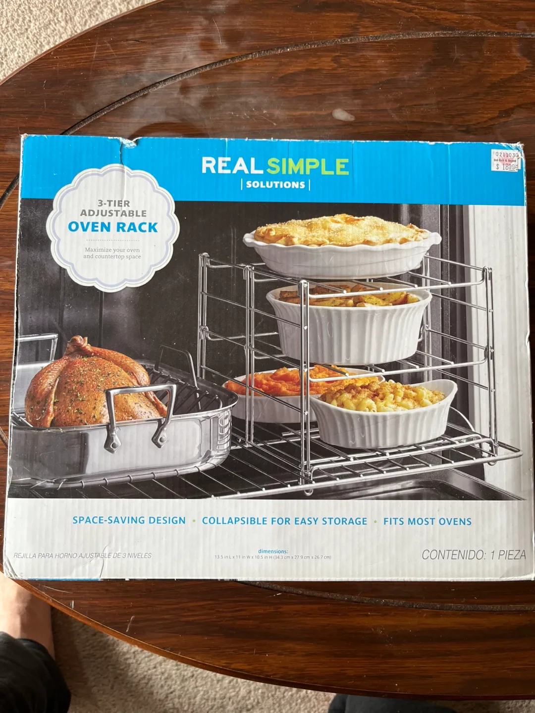 Real Simple Solutions 3-Tier Adjustable Oven Rack thumbnail