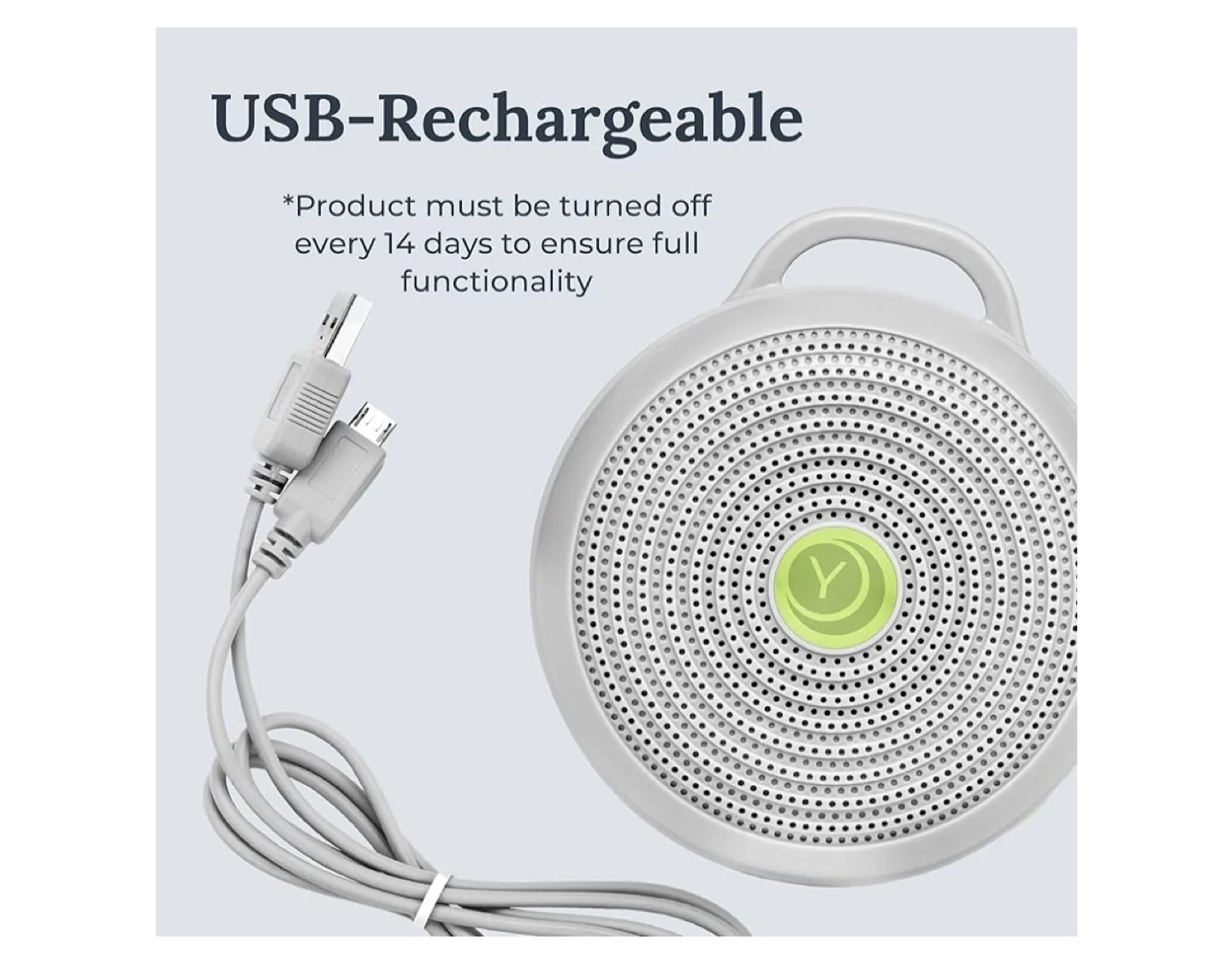 Yogasleep Hushh portable sound machine for baby image indicator(4)