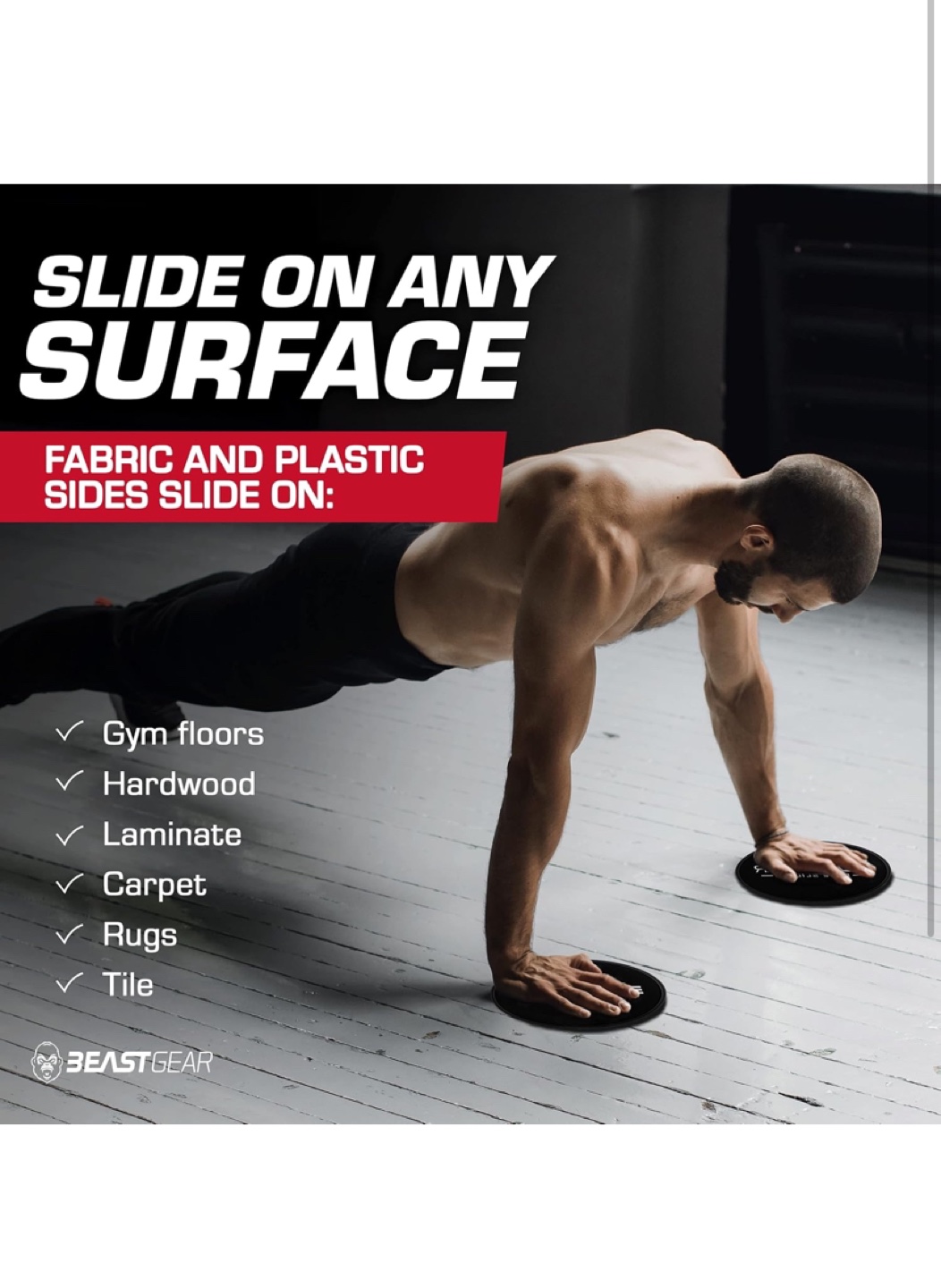 BeastGear Core Sliders - Double-Sided for Any Surface - photo 2