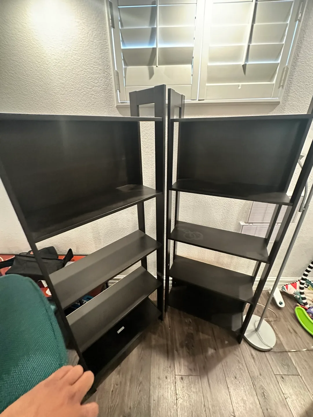 Pair of Dark Brown Bookcases- IKEA image indicator(5)