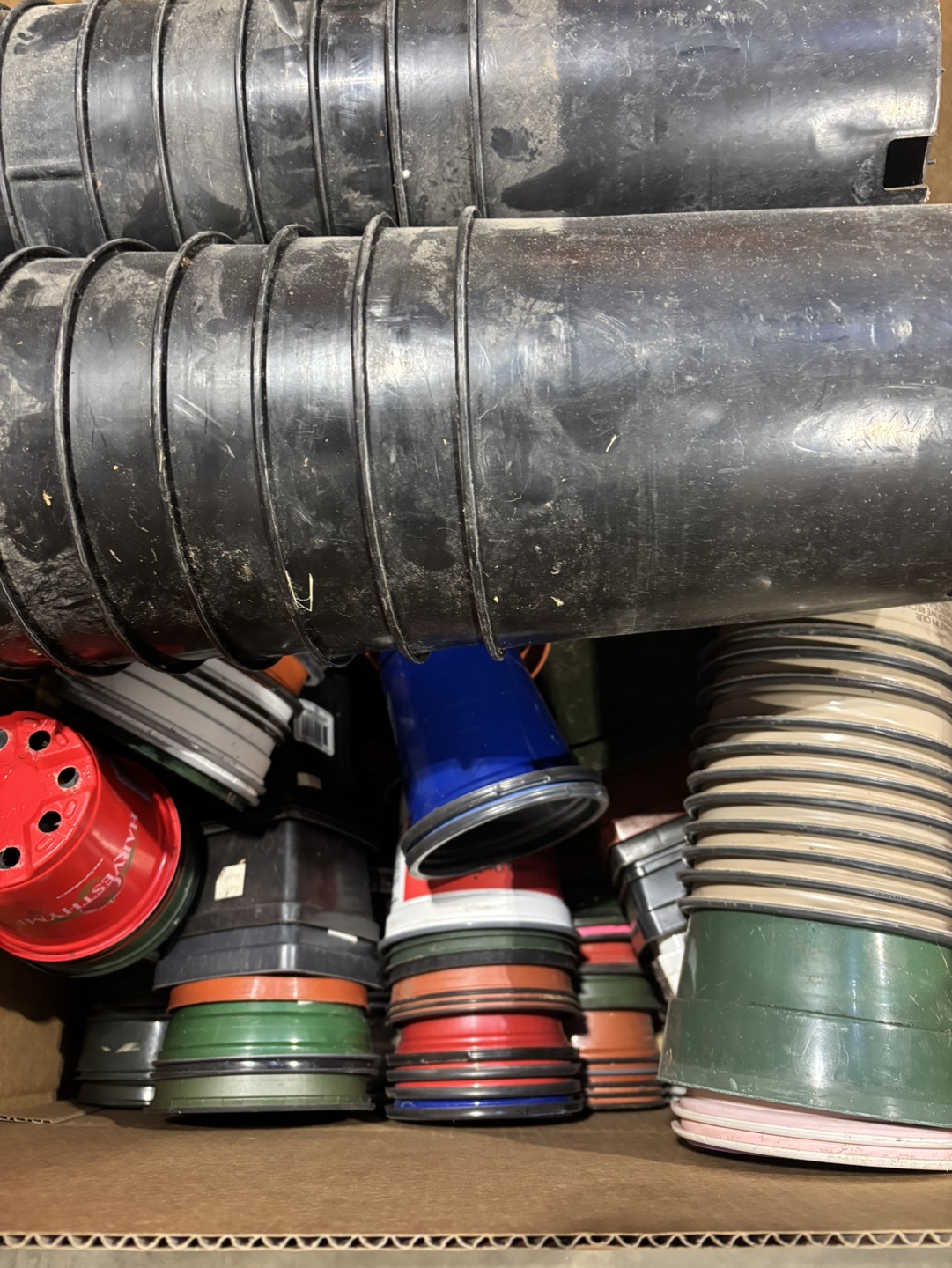 Bulk Lot of nursery Plant Pots - variety of sizes