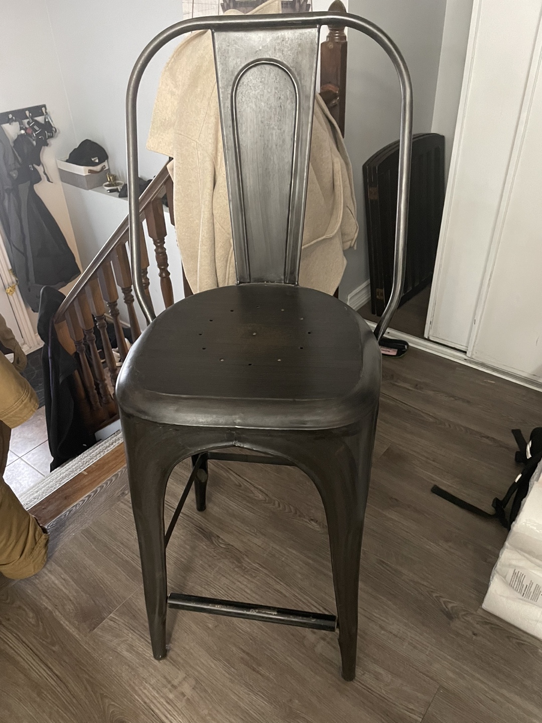 Industrial Round Dining Table and 4 Chair - photo 4