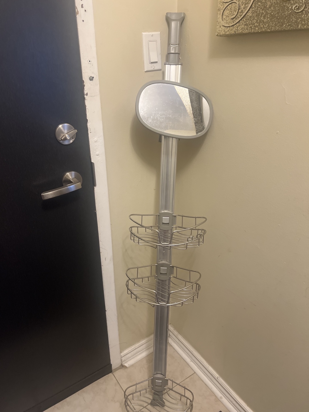 Corner Shower Caddy with Mirror