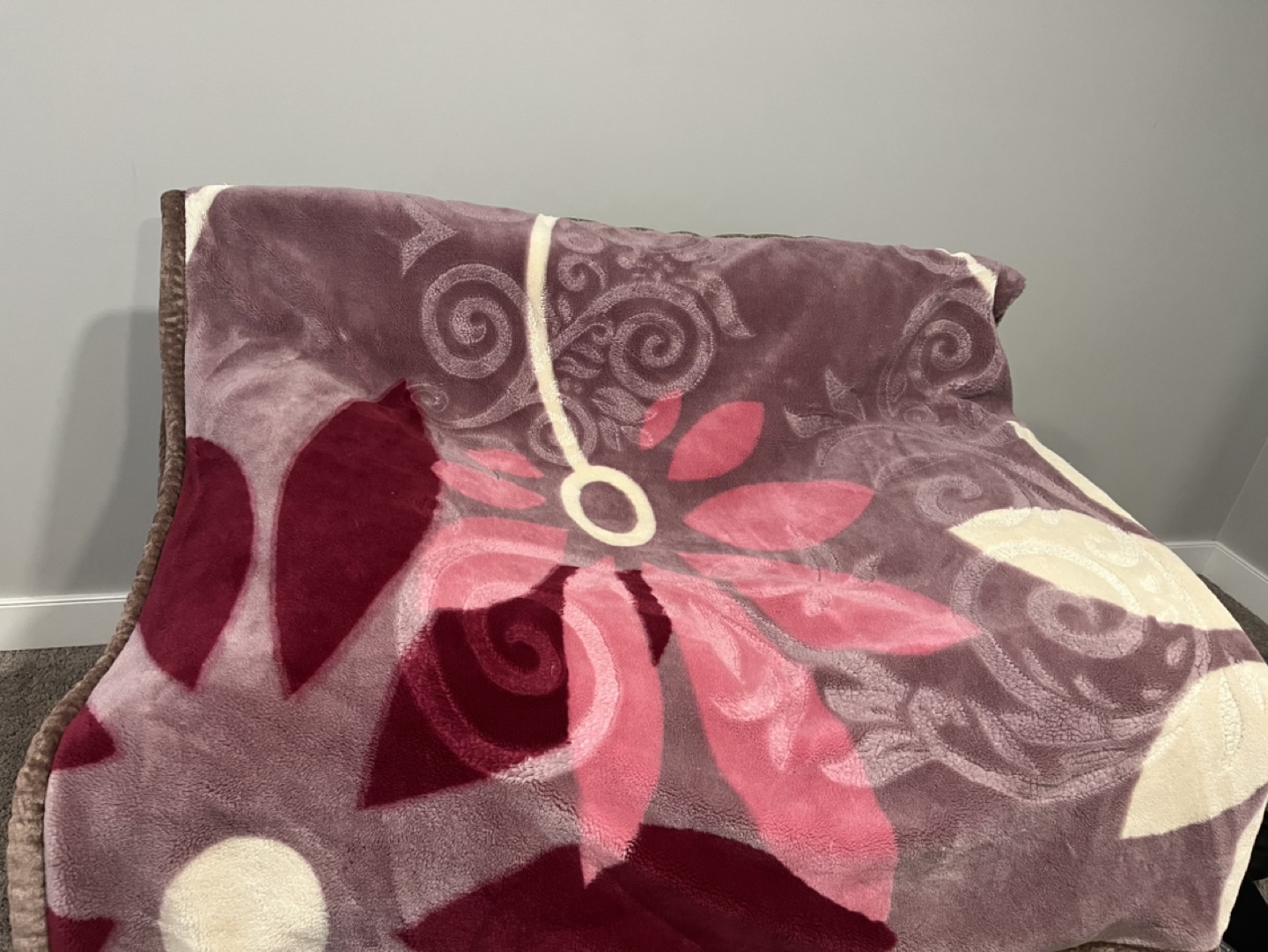 Floral Fleece Throw Blanket