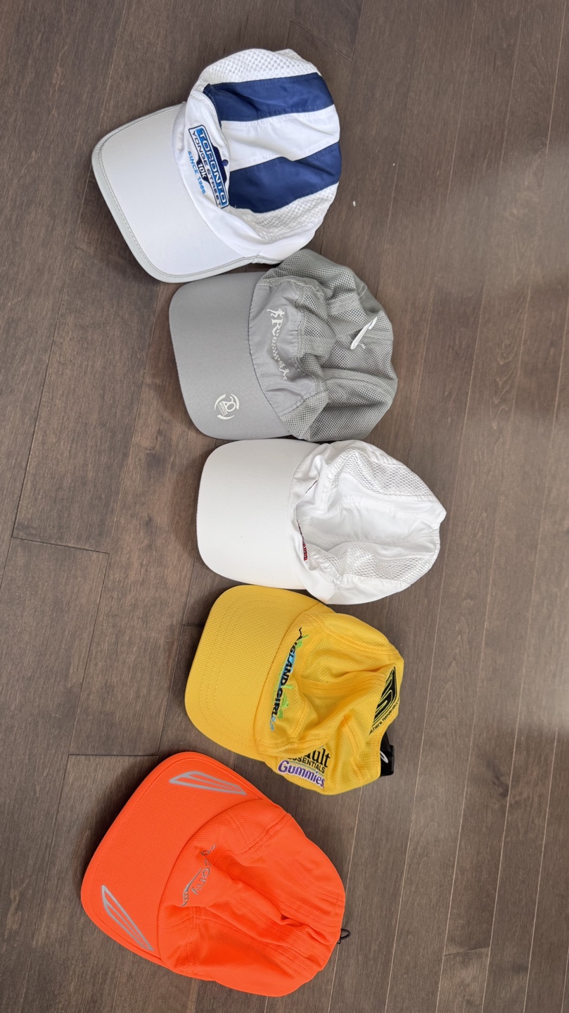 Five Running Hats - Assorted Colours & Brands 💚