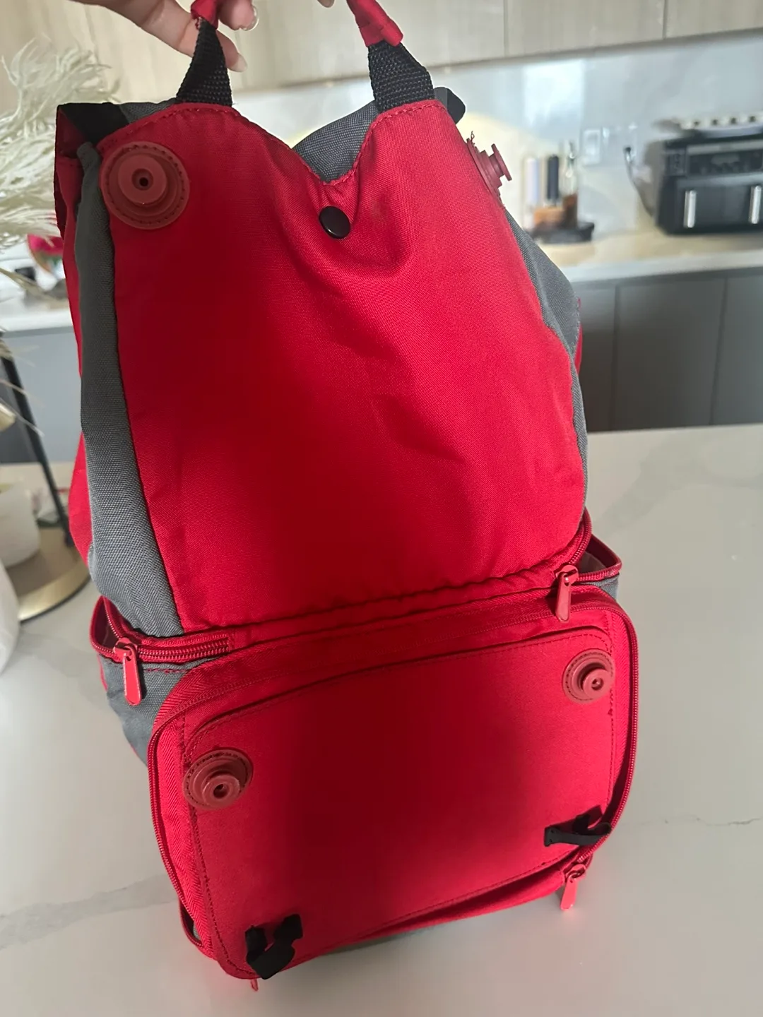 Radio Flyer 2 seats wagon with Insulated Backpack Cooler Bag image indicator(3)